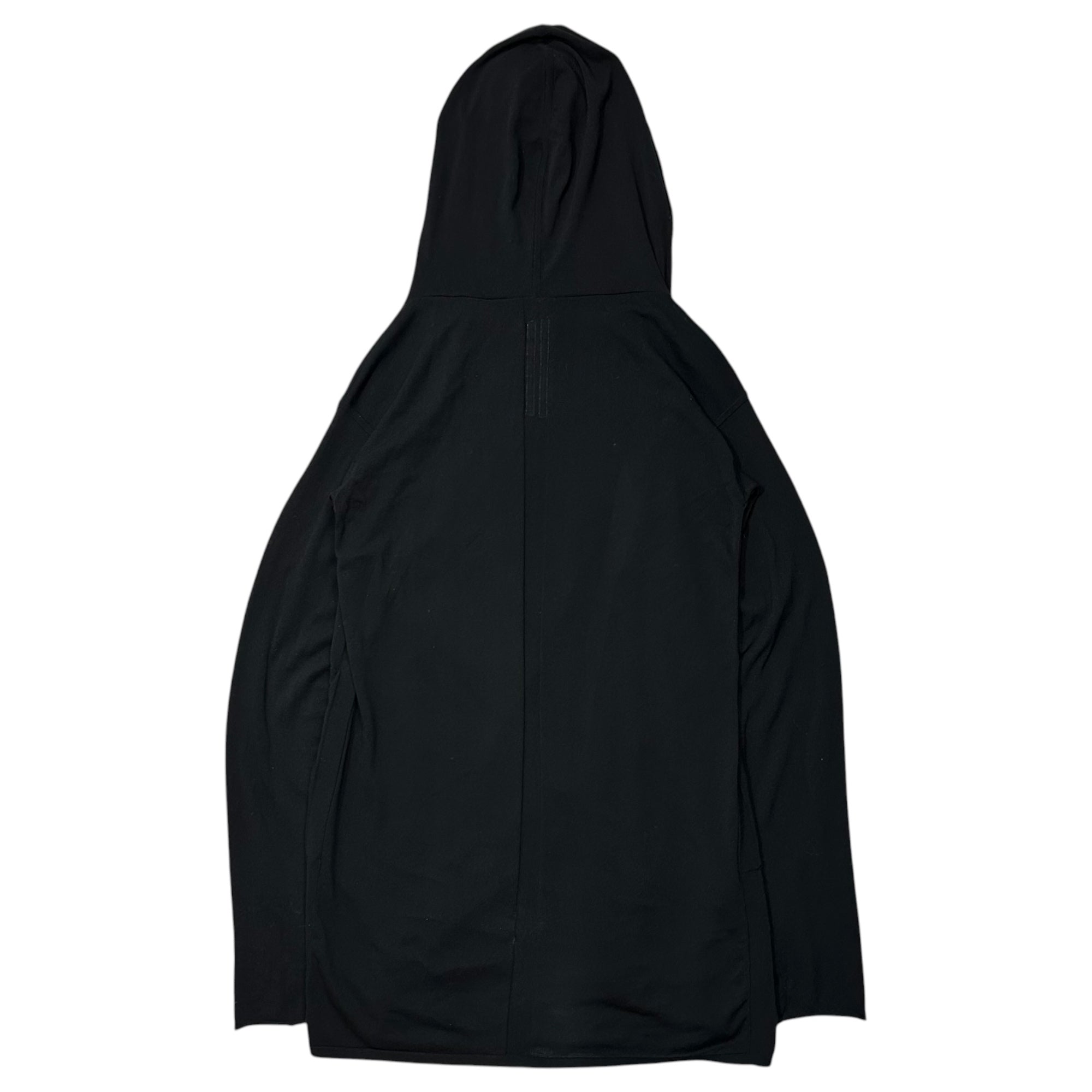 Rick Owens(リックオウエンス) 2019SS Cotton Hooded Cardigan コットン フーデッド カーディガン RU19S2624-C L ブラック