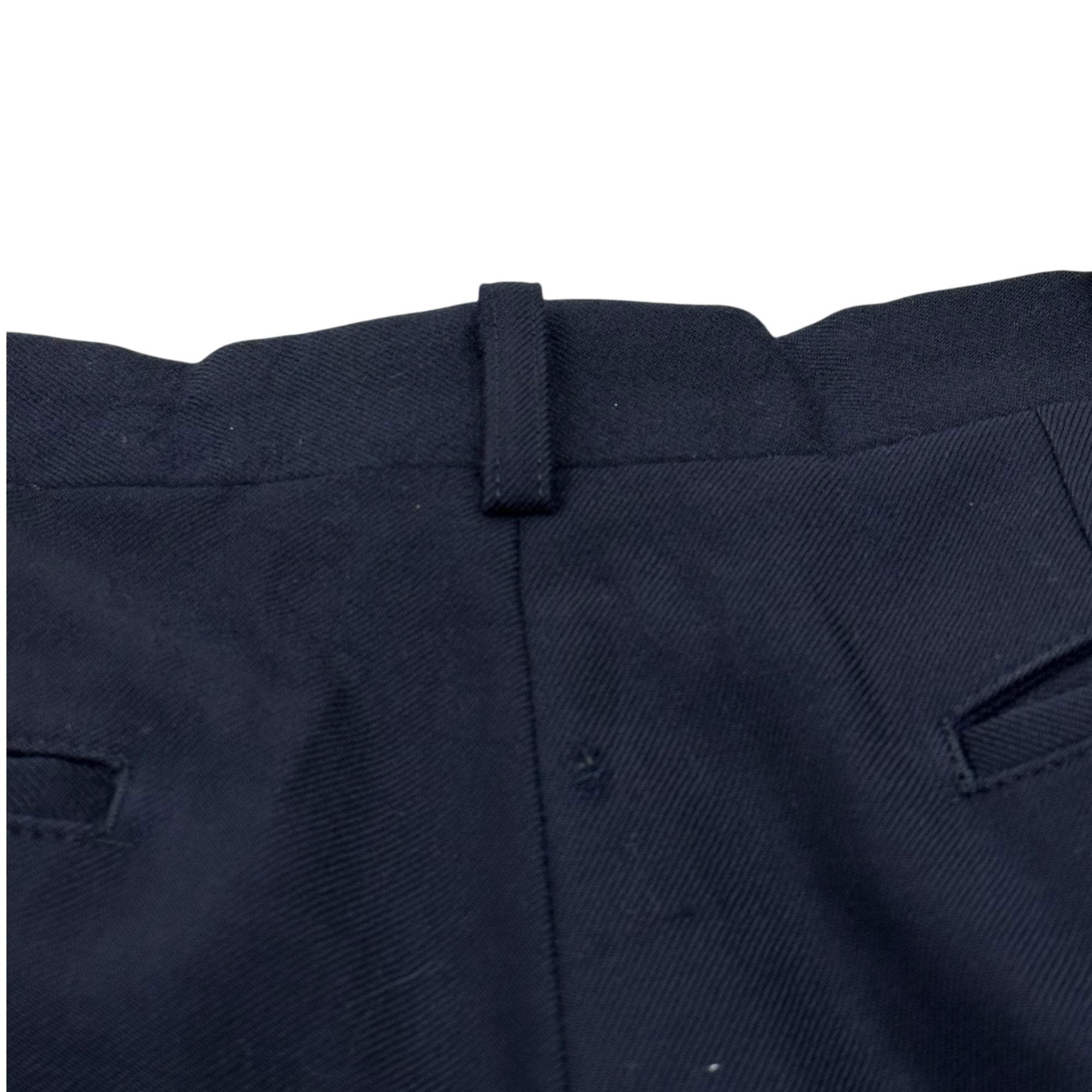 COMME des GARCONS HOMME(コムデギャルソンオム) 11AW Wool tapered slacks ウール テーパード スラックス HH-P051 M ネイビー AD2011