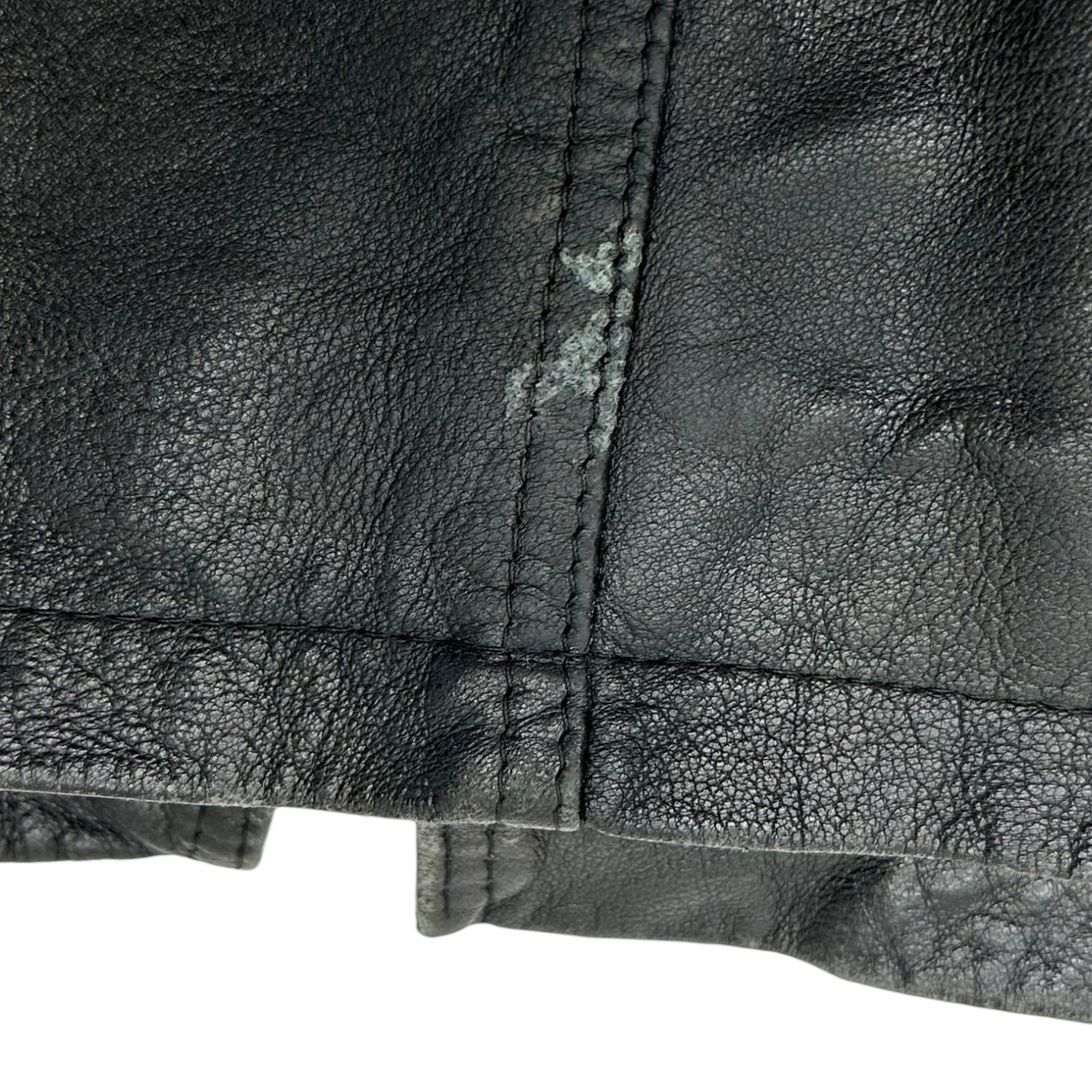 Aquascutum(アクアスキュータム) 70's~80's Vintage Leather Duffle Coat ヴィンテージ レザー ダッフル コート M ブラック 70年代~80年代