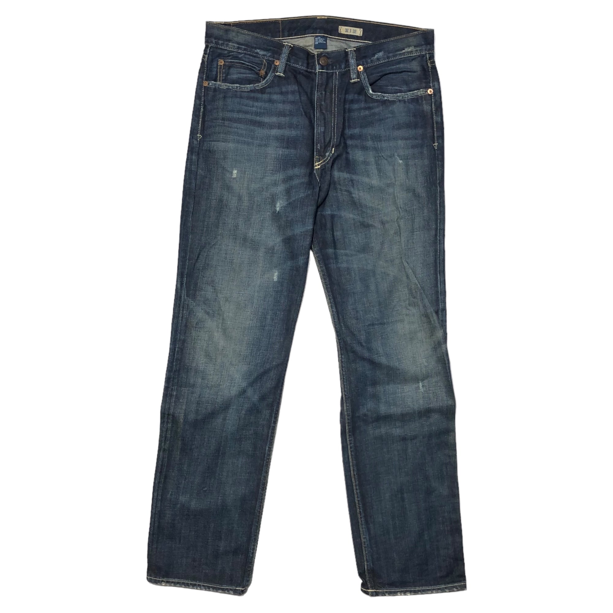 POLO RALPH LAUREN(ポロラルフローレン) Vintage processed straight denim pants ヴィンテージ加工 デニム パンツ PP-RL-HW-0262 32×32 デニムパンツ