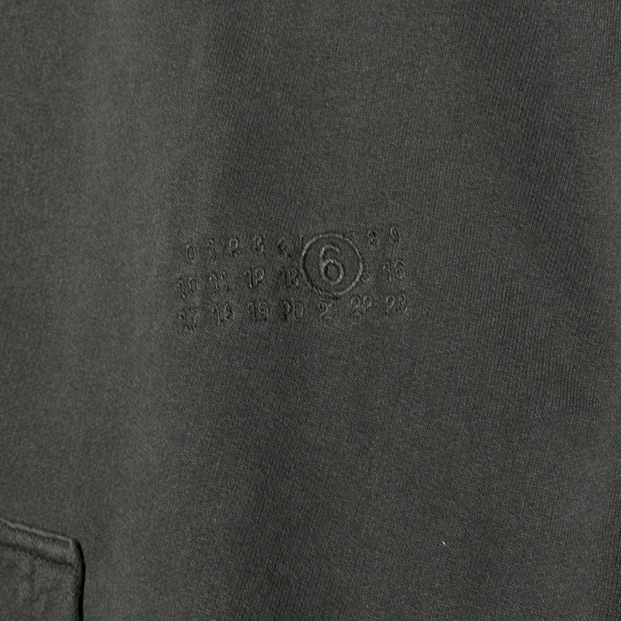 MM6 Maison Margiela(エムエムシックス) 24AW Unbrushed Jersey Sweatshirt 'Black' デストロイ 加工 オーバーサイズ スウェット SH2GU0010 L ブラック クルーネック ダメージ 加工