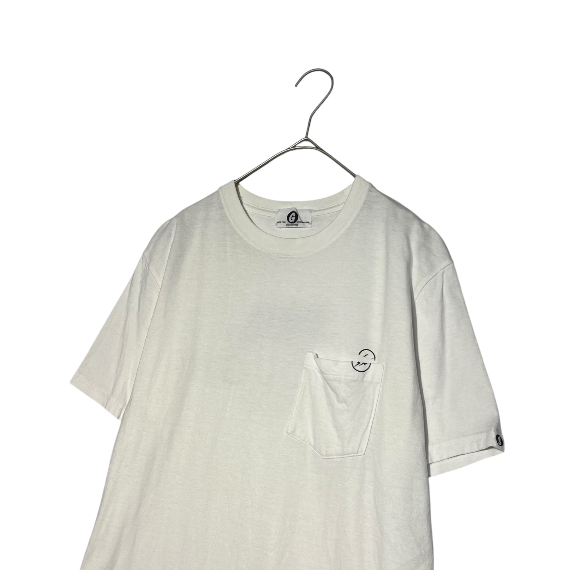GOODENOUGH × FRAGMENT DESIGN(グッドイナフ×フラグメントデザイン) THE CONVENI Back print pocket T-shirt ザコンビニ バックプリントポケットTシャツ 2(M) ホワイト エルメスオマージュ 稀少品