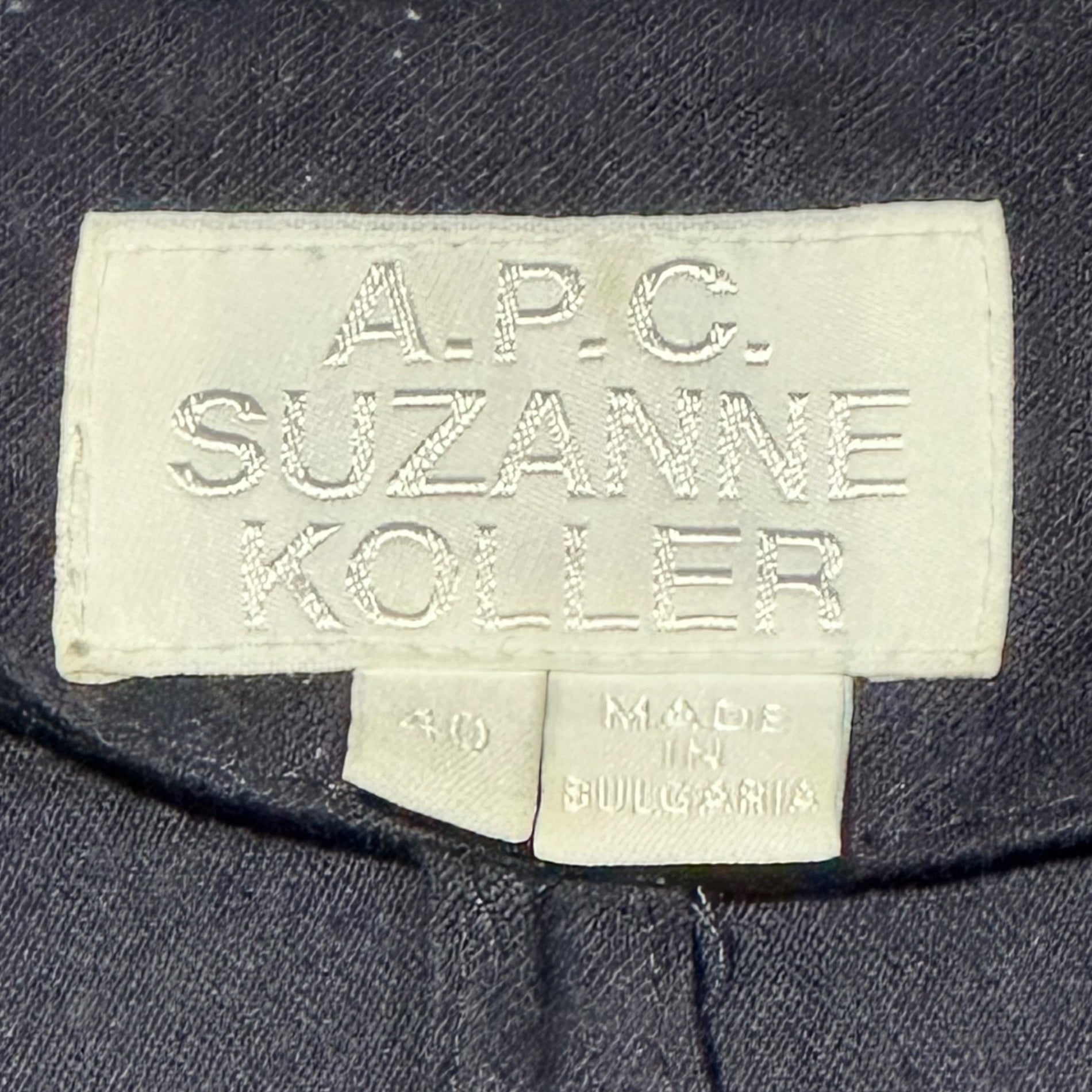 A.P.C. SUZANNE KOLLER(アーペーセー × スザンヌ・コラー) Center Piping Wool Dress センターパイピング ウール ワンピース 40(L) ネイビー
