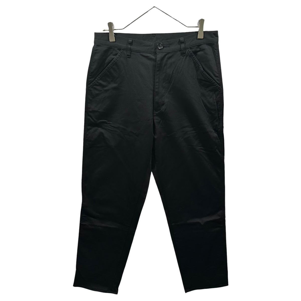 COMME des GARCONS(コムデギャルソン) 2004AW Co/Ny Straight Pants コットン ナイロン ストレート パンツ GN-P027 M ブラック AD2004 男性着用可