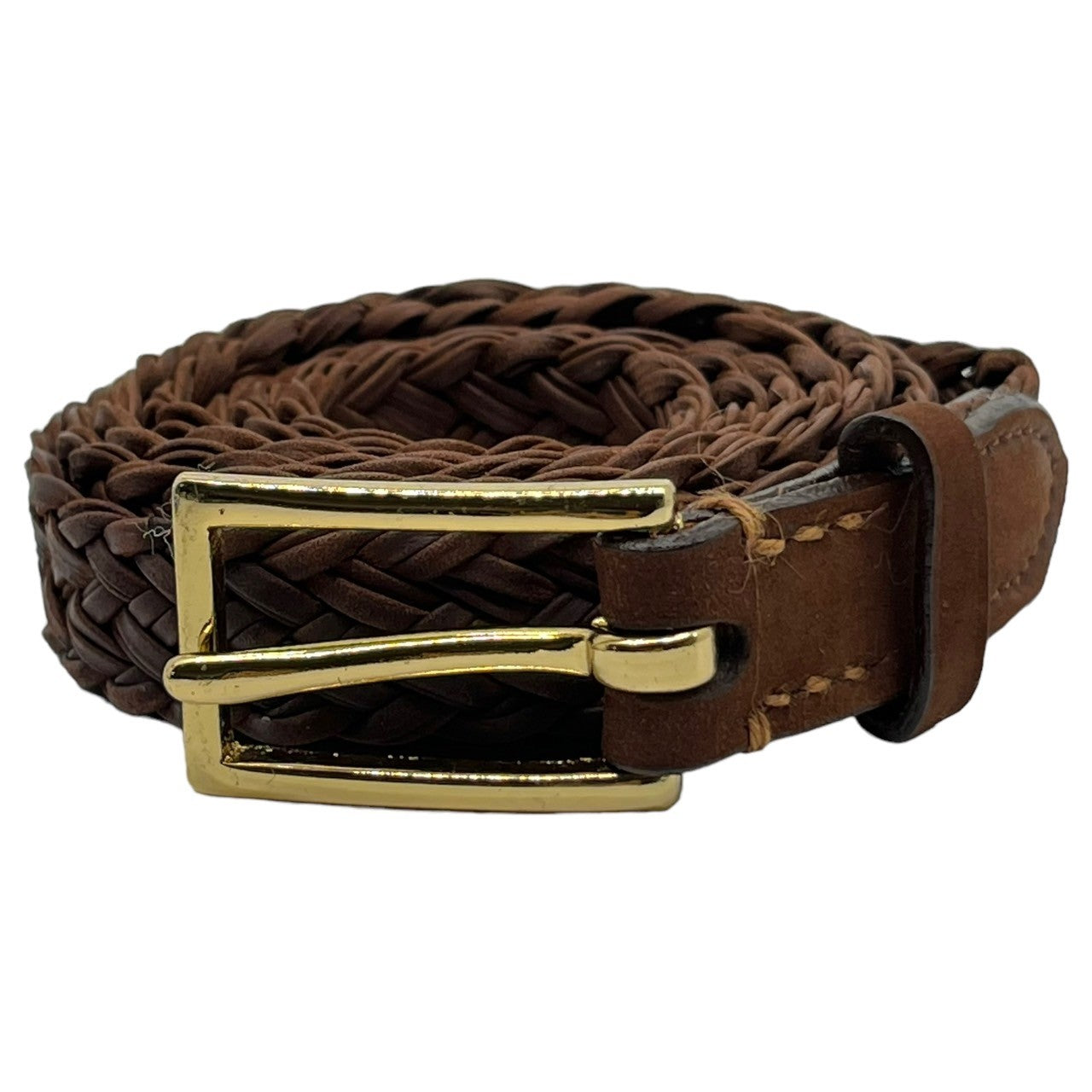 HEUGN(ユーゲン) Nubuck Josh メッシュベルト BROWN BELT002 ブラウン レザー