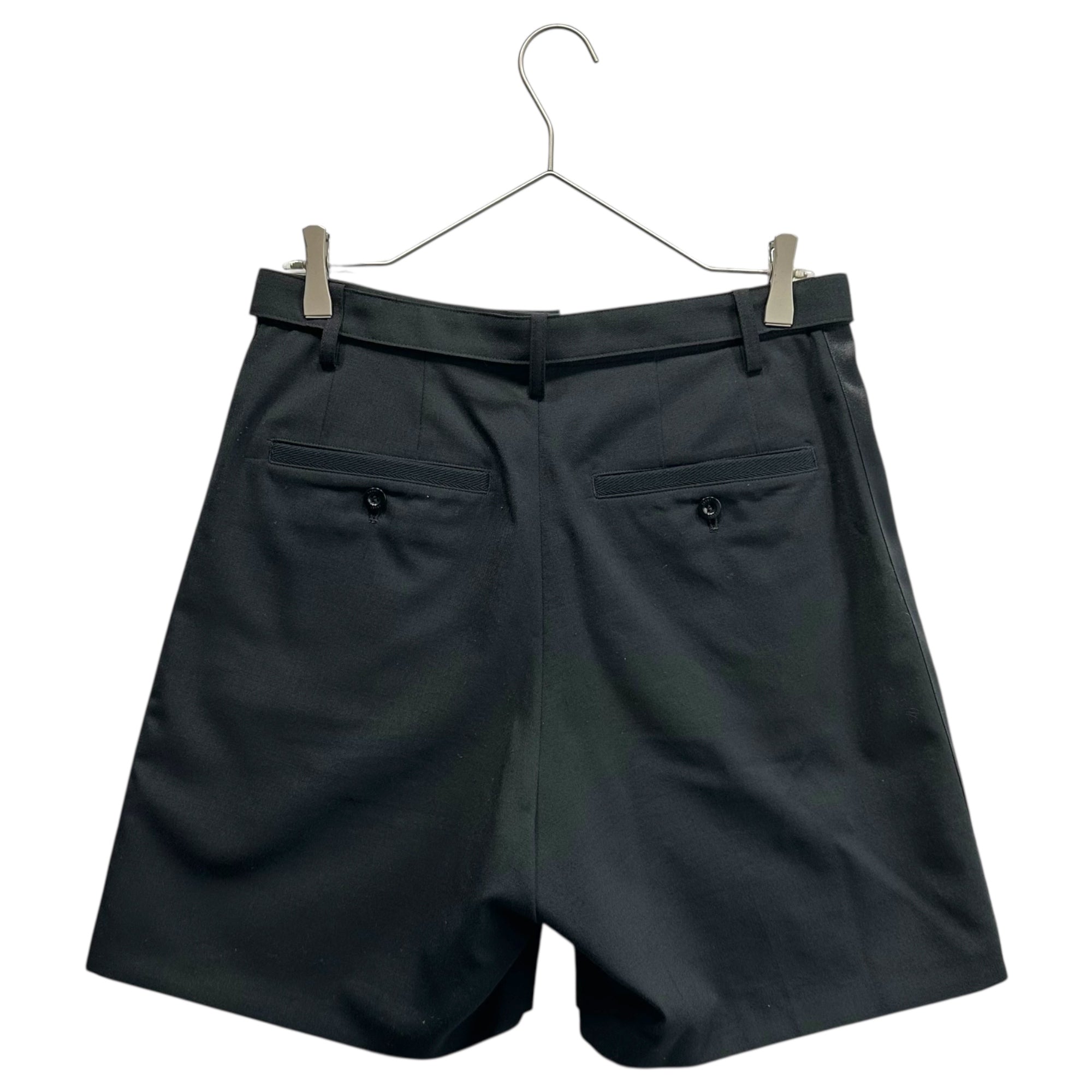 sacai(サカイ) 21SS Suiting Shorts スーチング ショーツ ハーフパンツ ベルト 21-02462M 1(S程度) ブラック