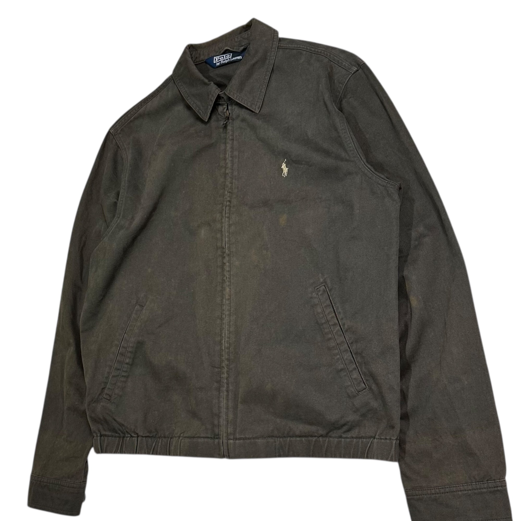 POLO RALPH LAUREN(ポロラルフローレン) 90's One Point Cotton Swing Top Jacket 90年代 ワンポイント コットン スイングトップ ジャケット JR-RL-SM0711 M ブラウン アクティ21タグ