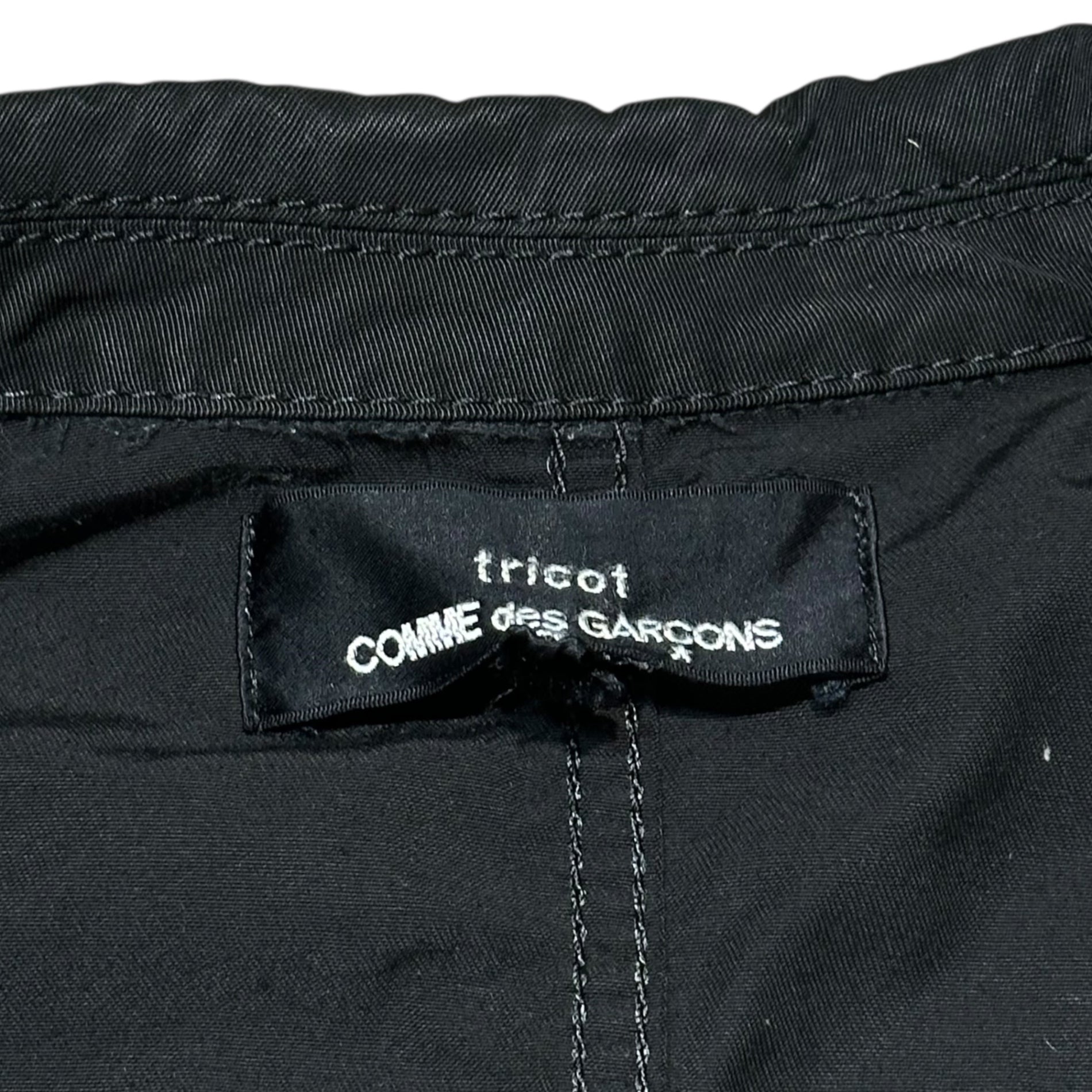 tricot COMME des GARCONS(トリココムデギャルソン) 10SS Cotton Nylon Cloth 2B Casual Jacket コットン ナイロン クロス カジュアル ジャケット TE-J007 S ブラック AD2009