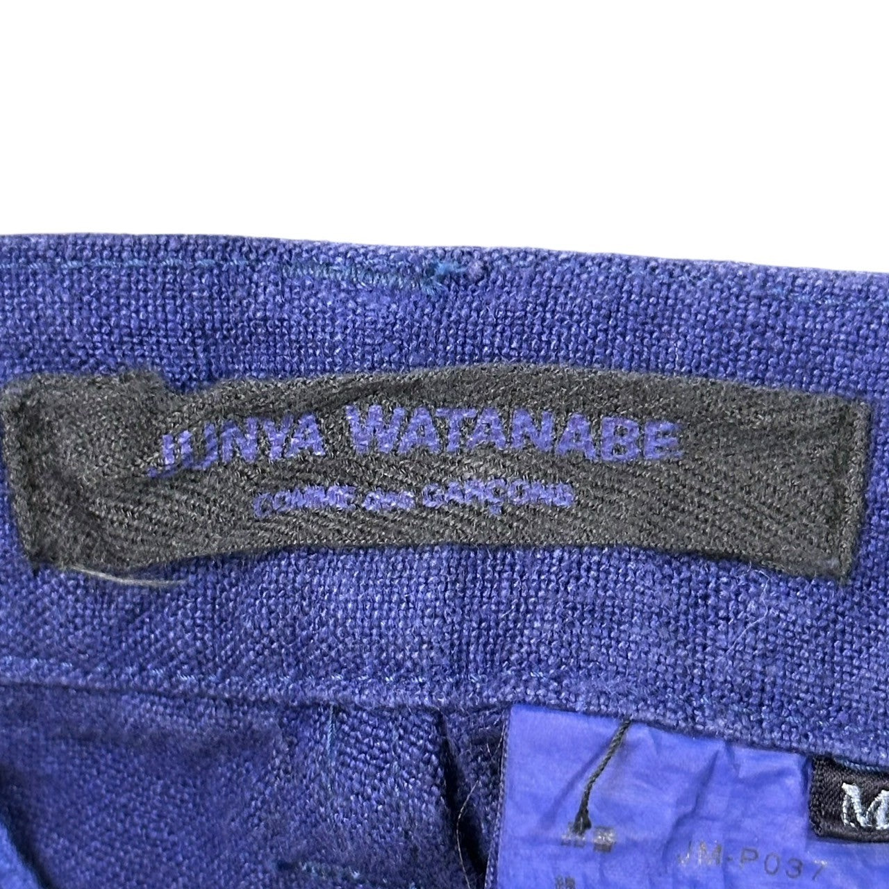 COMME des GARCONS JUNYA WATANABE(コムデギャルソンジュンヤワタナベ) 14SS Linen-Like 2-Tuck Cotton Pants リネン ライク 2タック コットン パンツ JM-P037 M ネイビー AD2013