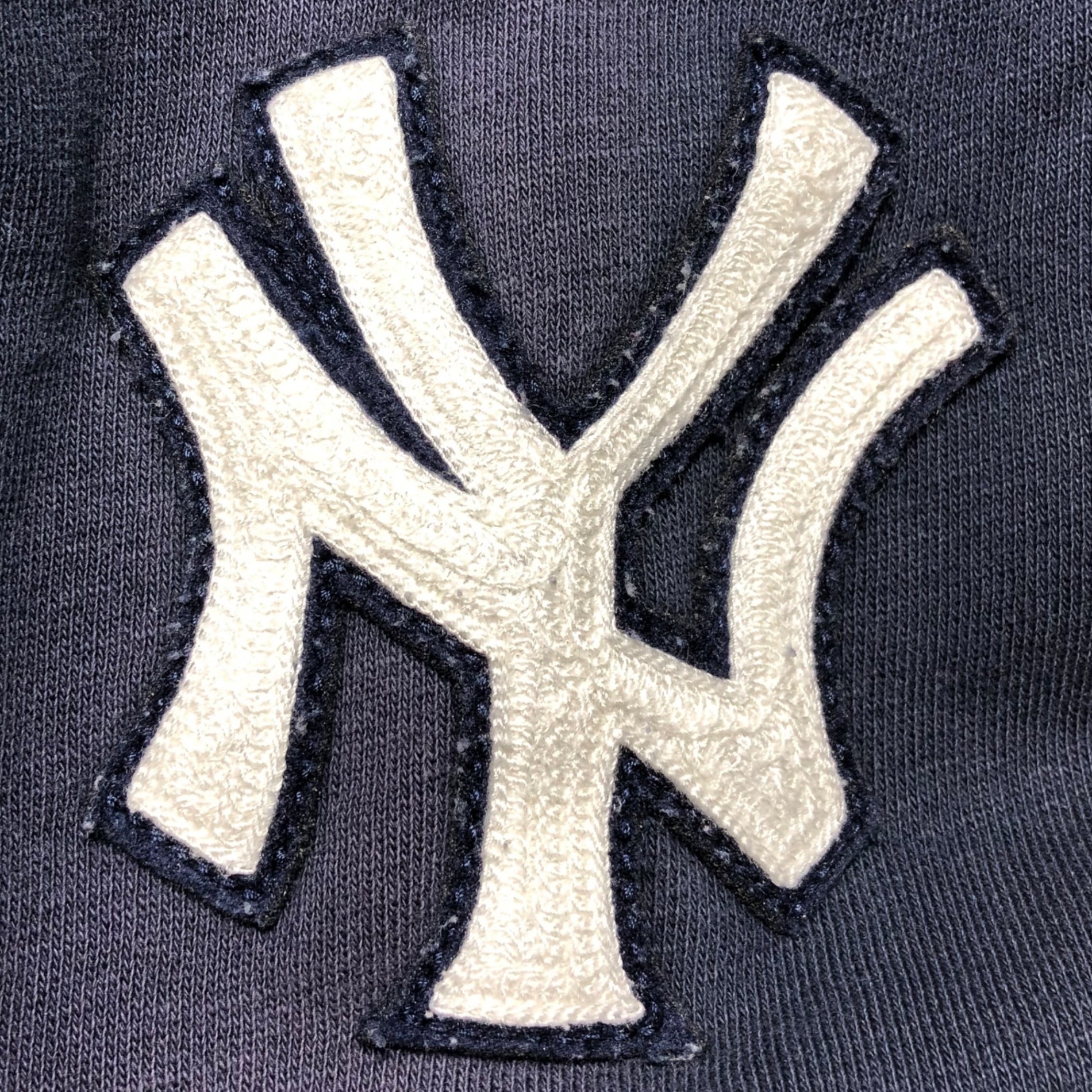 POLO RALPH LAUREN×MLB Yankees(ポロラルフローレン×ヤンキース) yankees logo hoodie ヤンキース ロゴ 刺繍 プルオーバー パーカー S ネイビー コラボ 限定