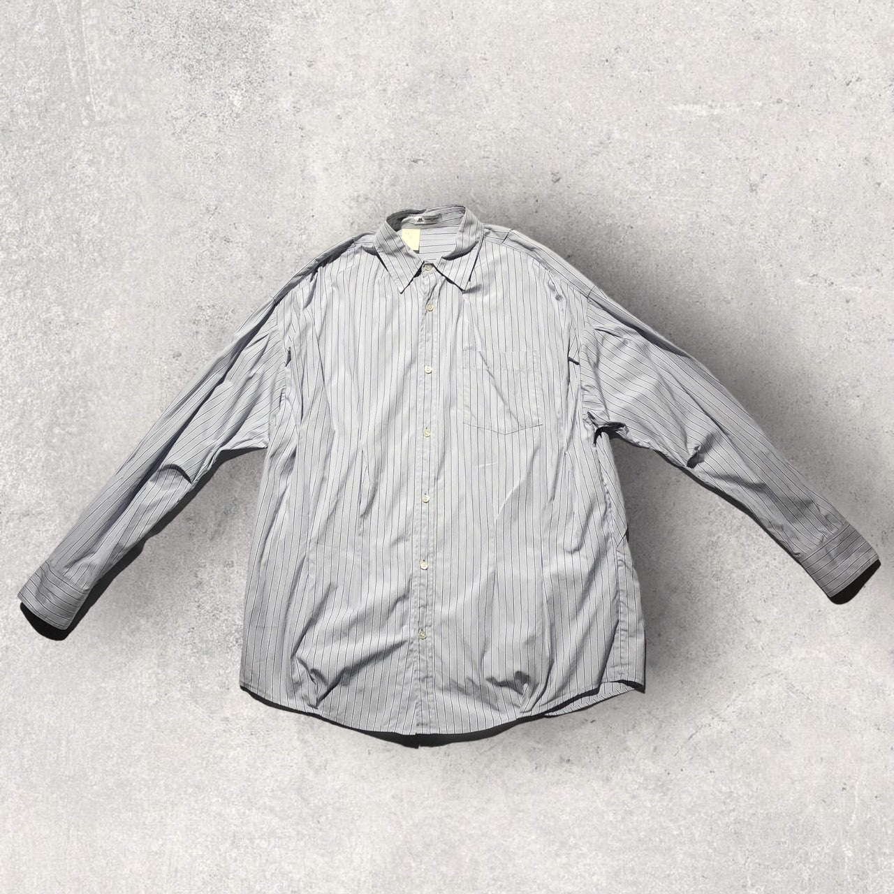 N.HOOLYWOOD × Thomas Mason(エヌハリウッド×トーマスメイソン) RANDOM TACKEDSHIRT 1201-SH06-043 38(M程度) ブルー コンパイルライン