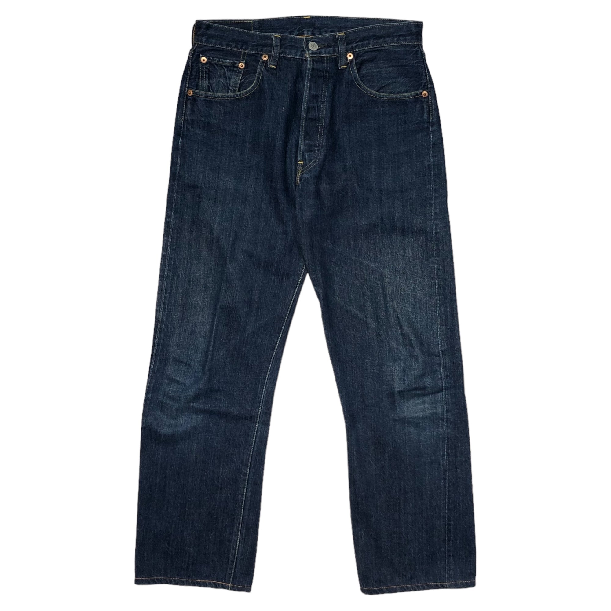 Levi's(リーバイス) 66501 復刻モデル BIGE STRAIGHT DENIM PANTS ストレート デニム パンツ 赤耳 31 インディゴ
