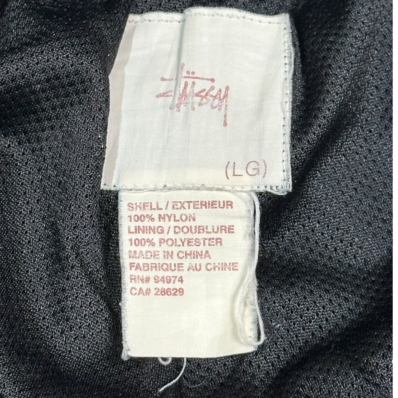 STUSSY(ステューシー) 00's Side seam nylon track pants サイド シーム ナイロン トラック パンツ L ネイビー