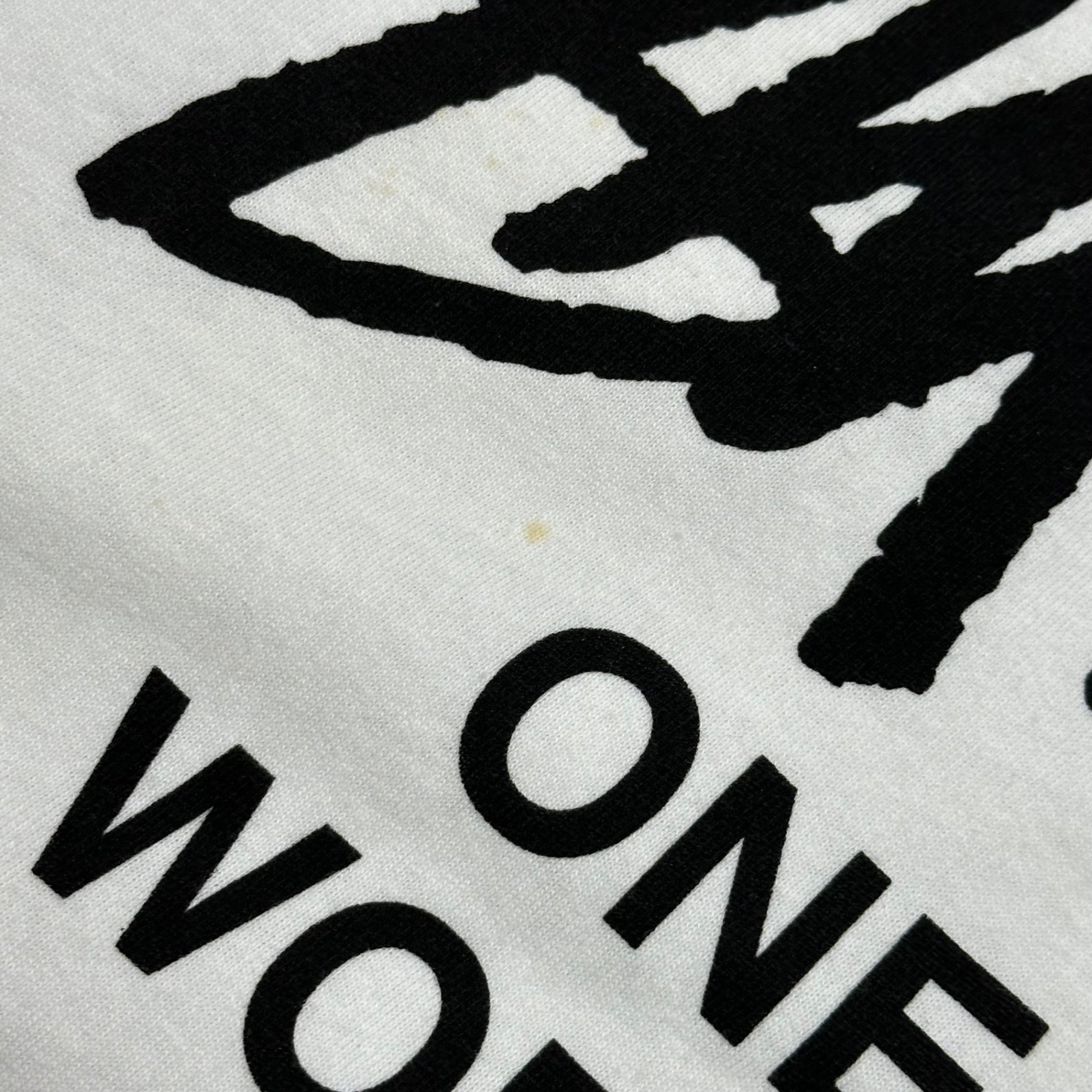 STUSSY×FRAGMENT DESIGN(ステューシー×フラグメントデザイン) 2011's ONE WORLD ONE HEART TEE チャリティー Tシャツ M ホワイト ロゴ コラボ