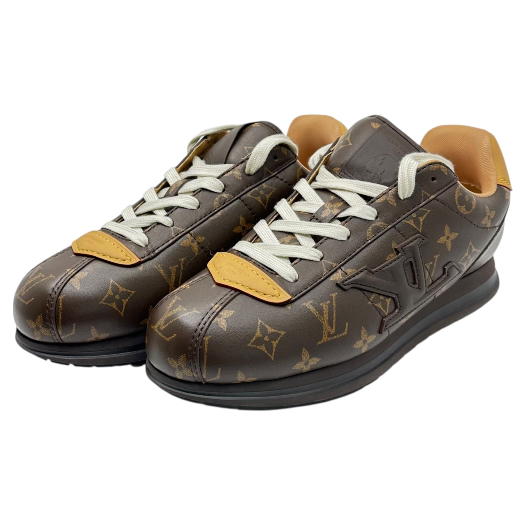 LOUIS VUITTON(ルイヴィトン) 25AW × NIGO Butter Soft Monogram ニゴー バター ソフト モノグラム スニーカー 1AIKVF 8(26.5cm程度) ブラウン 現行品