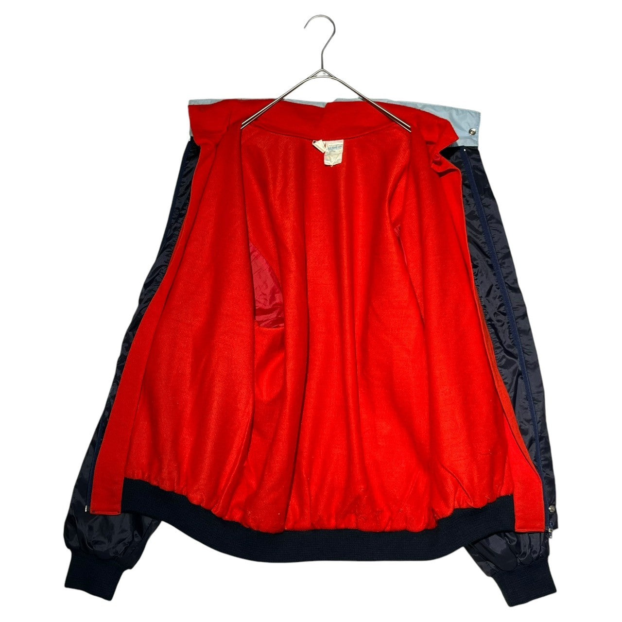 adidas(アディダス) 70's vintage nylon jacket ヴィンテージ ナイロン ジャケット 168(M程度) ネイビー×スカイブルー