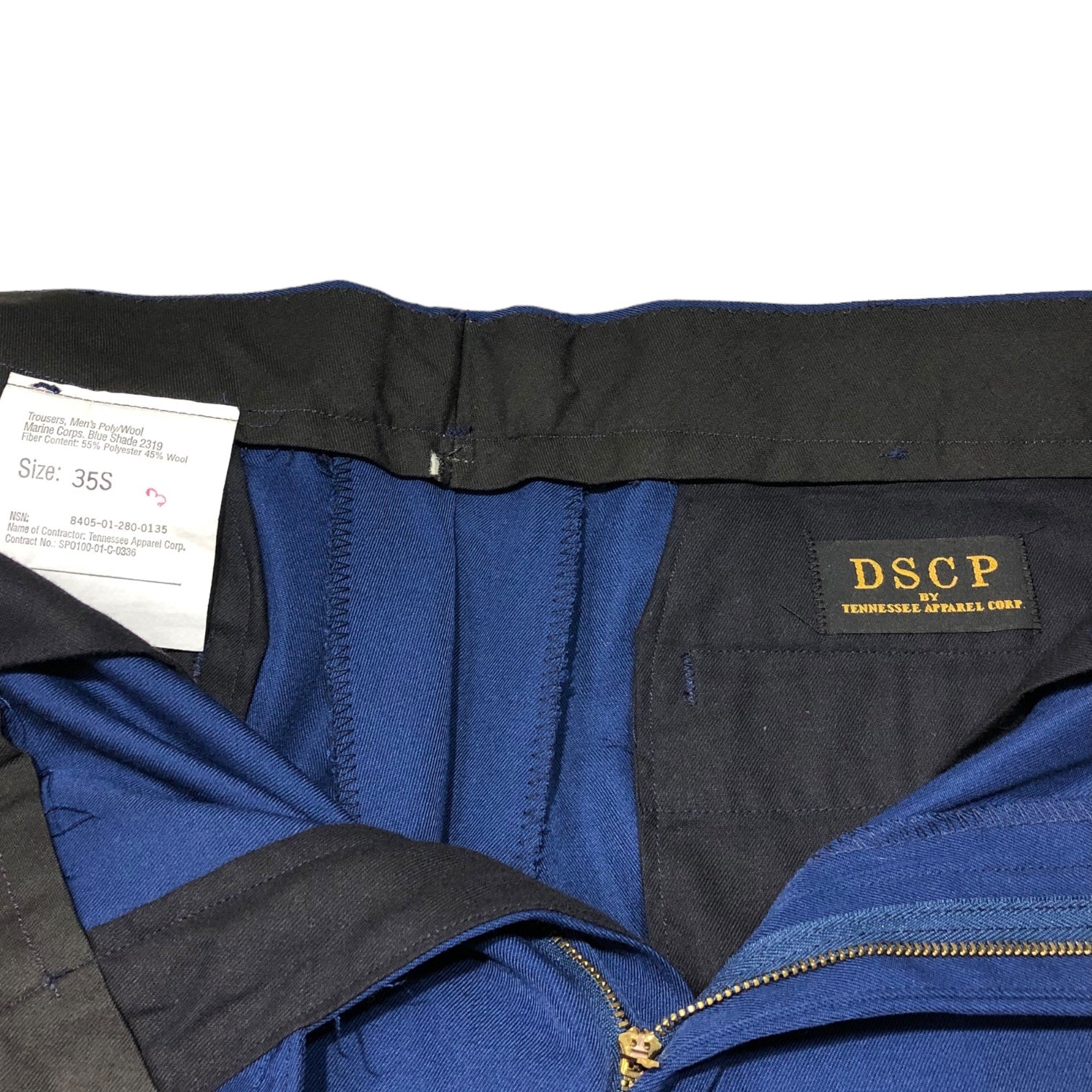US AMRY(アメリカ軍) 00’s AIR FORCE "DSCP" ウールトラウザー/スラックス/制服 8405-01-280-0135 35S ネイビー 空軍