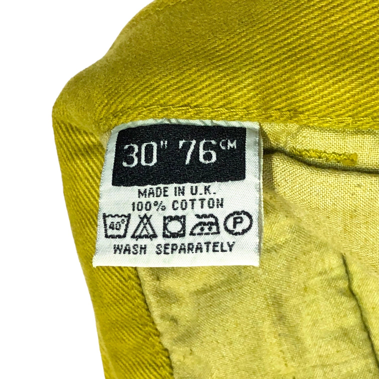 LOWRIDER(ローライダー) cargo denim pants カーゴ デニム パンツ W30 イエロー UK イギリス製 ジーンズ