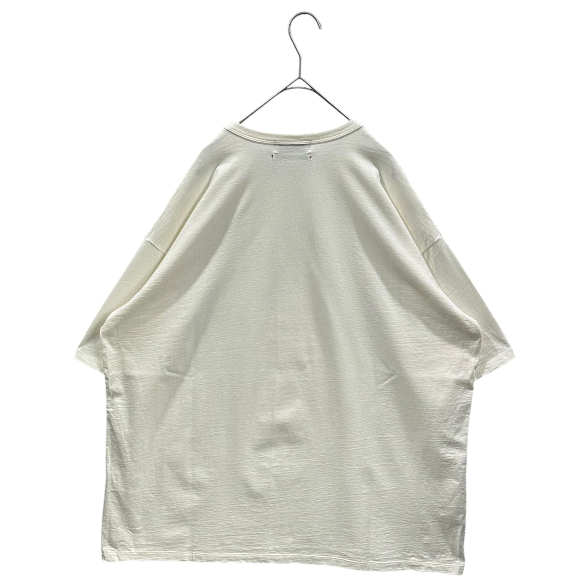 Graphpaper(グラフペーパー) 2024SS RECYCLED COTTON JERSEY S/S TEE リサイクル コットン ジャージー 半袖 Tシャツ GM241-70139 2 ホワイト