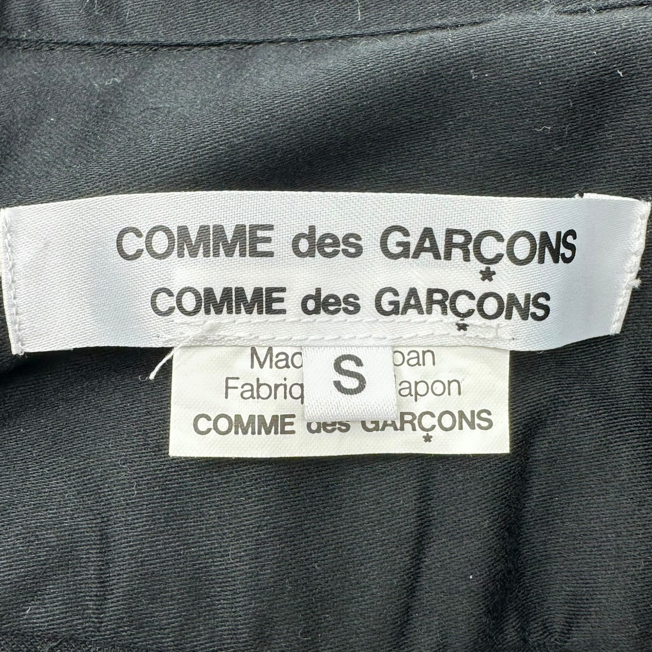 COMME des GARCONS COMME des GARCONS(コムデギャルソンコムデギャルソン) 13SS Blouse shirt with gathered sleeves and round collar 袖ギャザー 丸襟 ブラウスシャツ Rk-B007 S ブラック AD2012