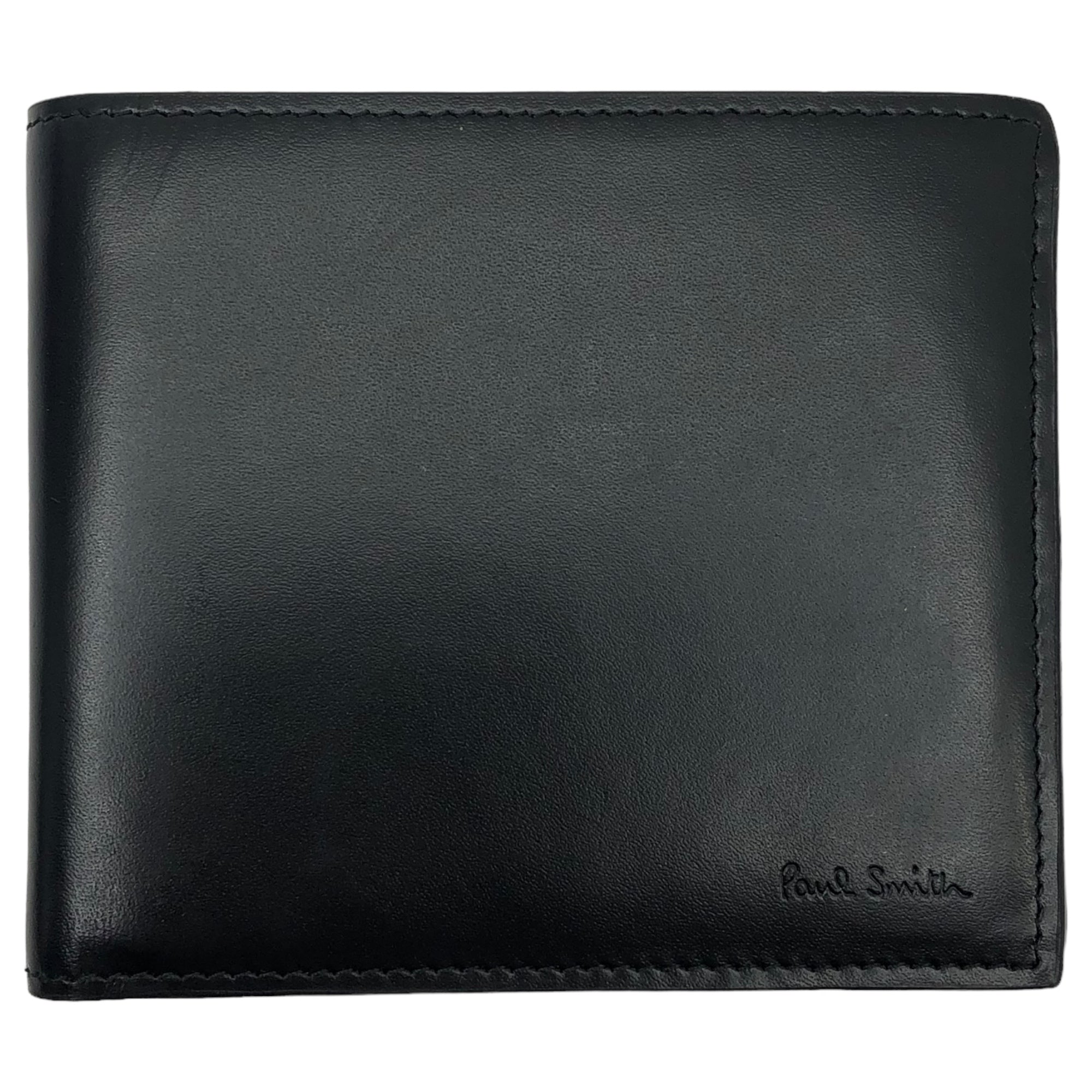 PAUL SMITH(ポールスミス) ”SHAPR GF-777” Boombox graphic bifold walle ラジカセ グラフィック 2つ折り 財布 ARPC 4832 W777 ブラック コンパクト ウォレット