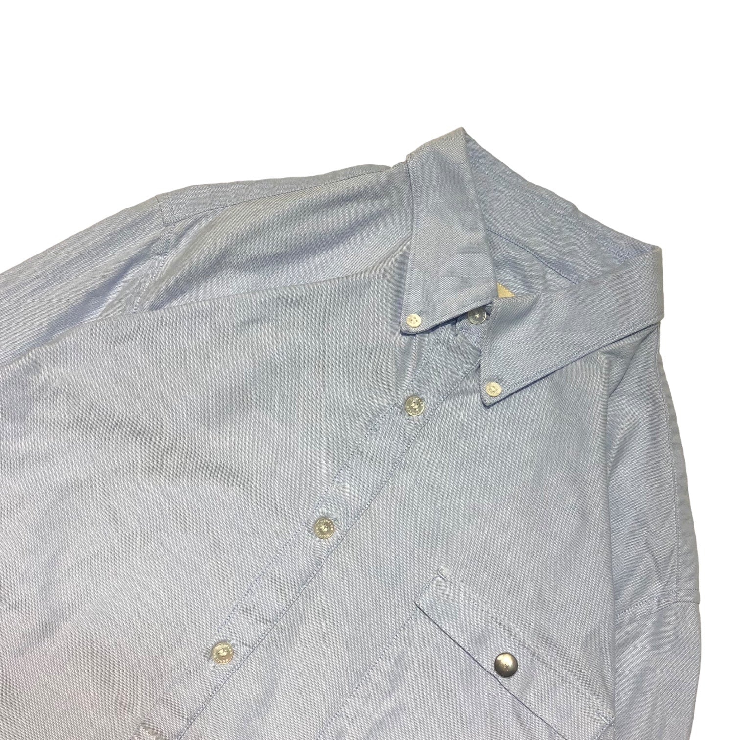 MONCLER(モンクレール) pullover oxford shirt プルオーバー オックス フォード シャツ 102-09V-52010-00 0209V520 1000 L スカイブルー 長袖