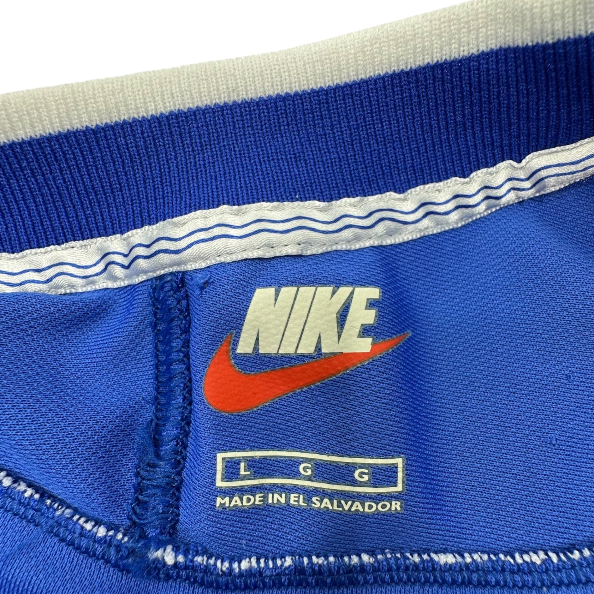 NIKE(ナイキ) 1998 world cup ”BRASIL” away uniform ワールドカップ ブラジル代表 アウェイ ユニフォーム U98-PRX L ブルー ゲームシャツ Tシャツ 90年代 90's