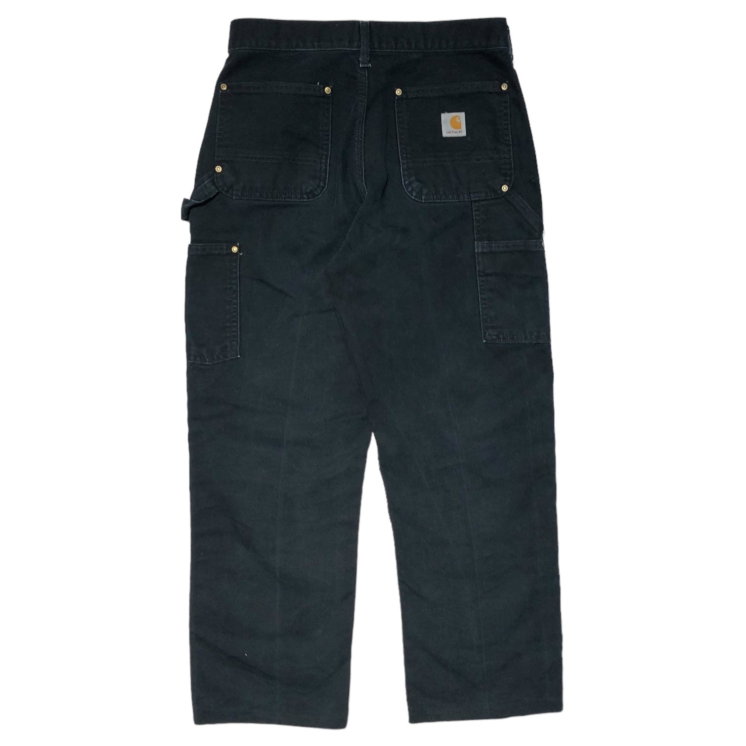 carhartt(カーハート) double knee painter pants ダブルニー ペインター パンツ USA製 29×34 ブラック ダック地 ワーク
