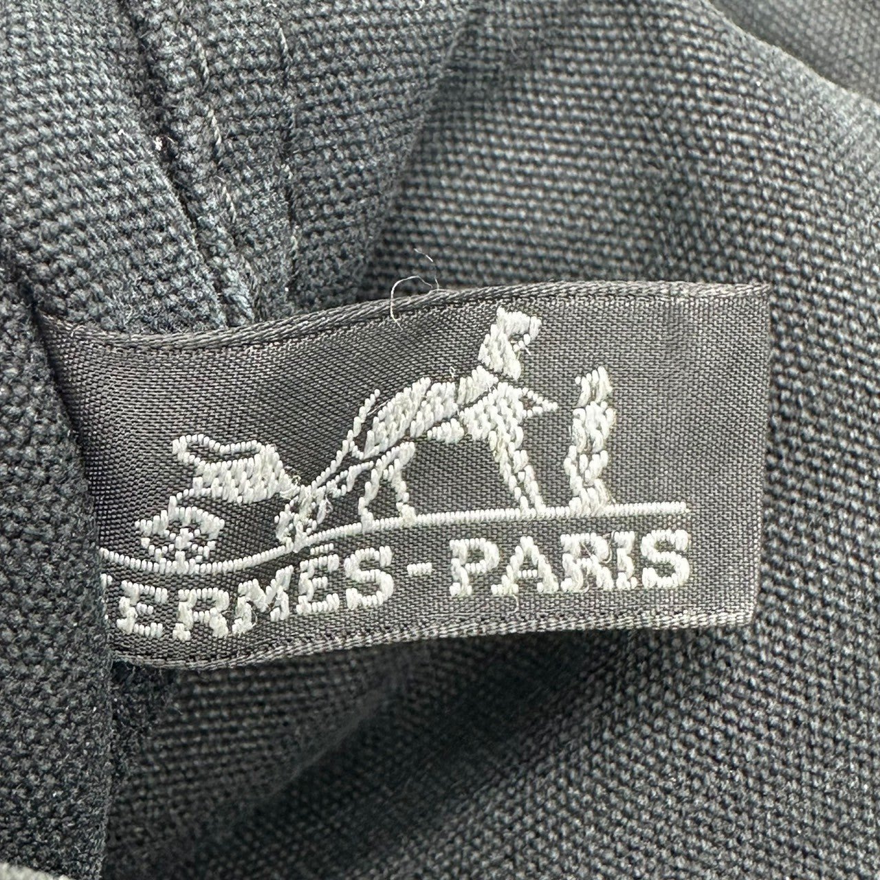 HERMES(エルメス) Furtu PM - Canvas leather フールトゥ PM - キャンバス レザー ブラック×ネイビー ミニ トート バッグ