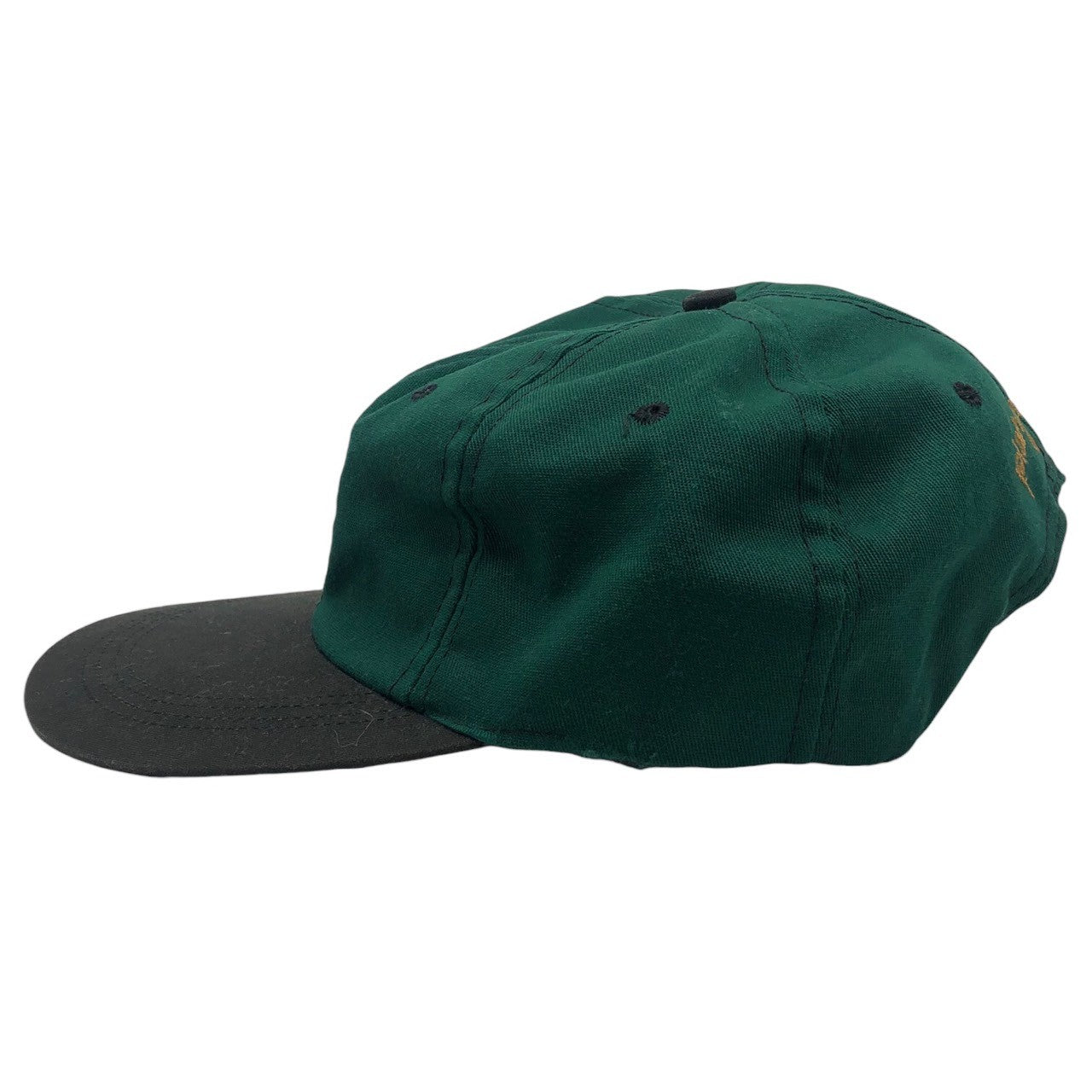 VINTAGE(ヴィンテージ) 90's "plain geometry" ヴィンテージ スナップバック キャップ グリーン×グリーン USA製 90年代