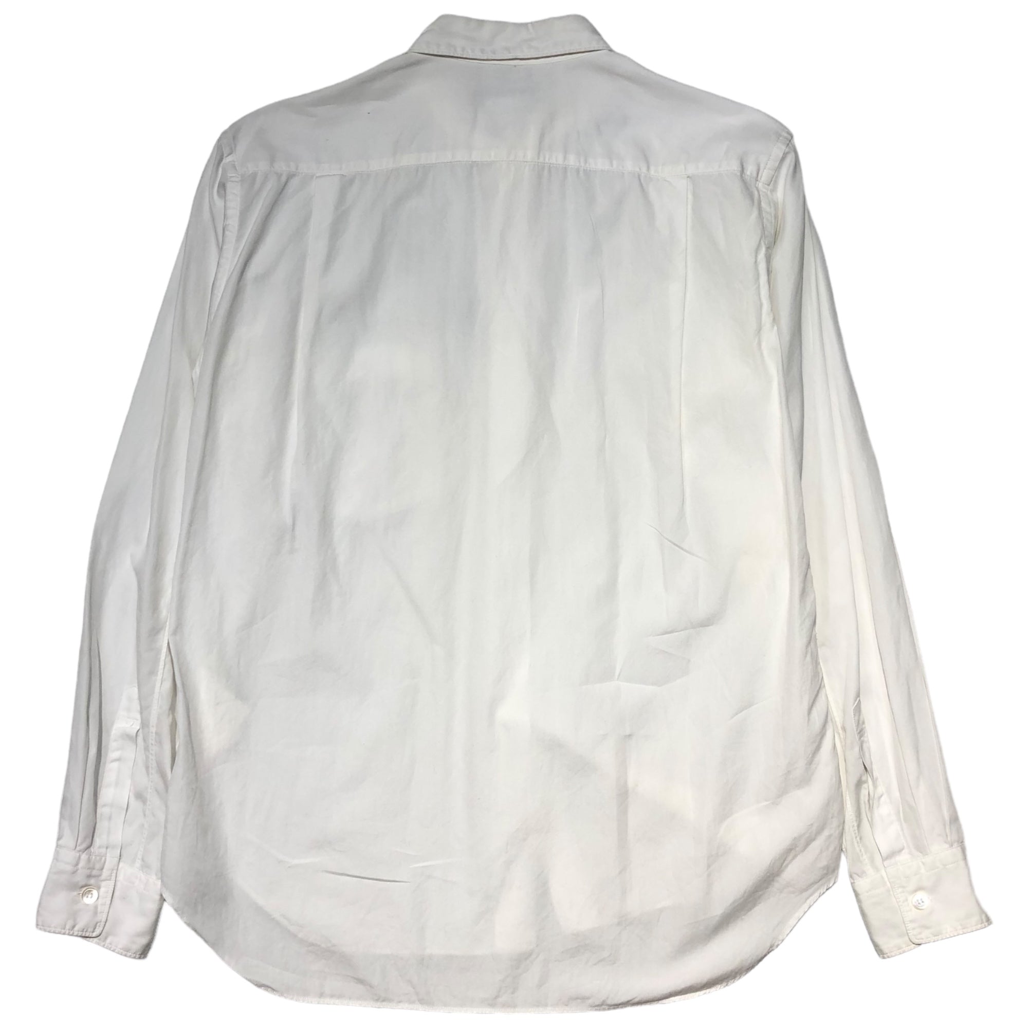 COMME des GARCONS HOMME PLUS(コムデギャルソンオムプリュス) 10SS Bow tie design double pocket dress shirt 蝶ネクタイデザイン ダブルポケット ドレス シャツ PE-B005 XS ホワイト AD2009
