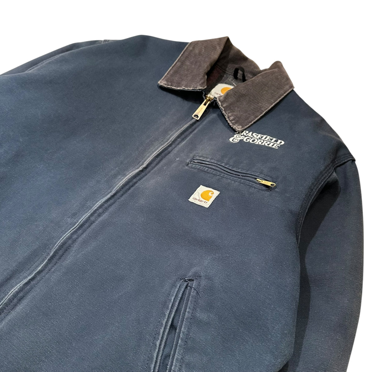 carhartt(カーハート) 2000's Detroit Jacket - Blanket-Lined デトロイト ジャケット ブランケット J01 NVY 44 REGULAR ネイビー 企業物 ダック地