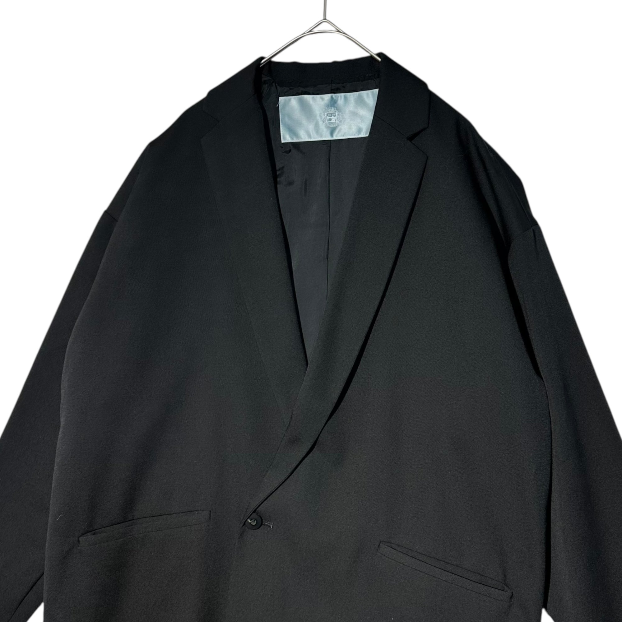 Dulcamara(ドゥルカマラ) ”YOSOIKI” SET UP よそいき ルーズ ダブル ジャケット / 1タック ルーズ テーパード パンツ セットアップ 0 ブラック スーツ 上下 ウール