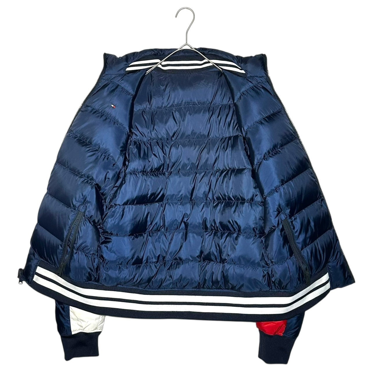 TOMMY HILFIGER(トミーヒルフィガー) Reversible Down Jacket リバーシブル ダウン ジャケット 0215905 S ネイビー×ホワイト