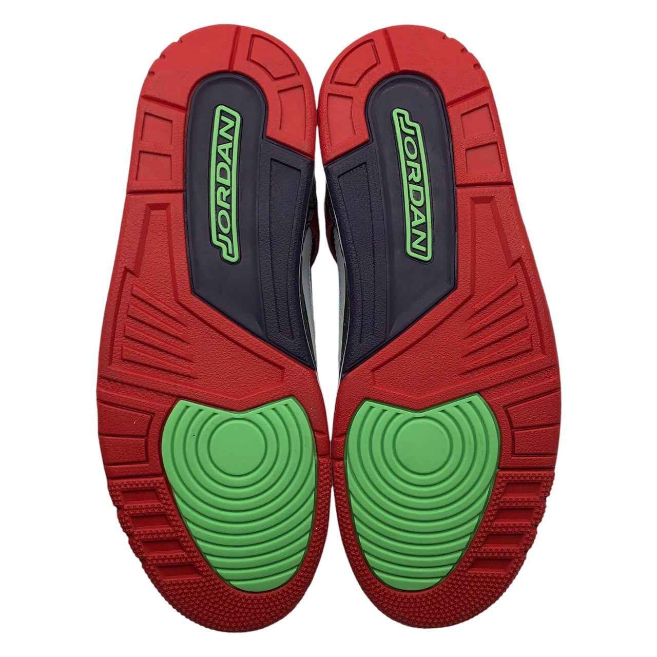 NIKE(ナイキ) JORDAN SPIZIKE POISION GREEN ジョーダン スパイジーク 315371-132 26.5cm ホワイト×レッド セメント