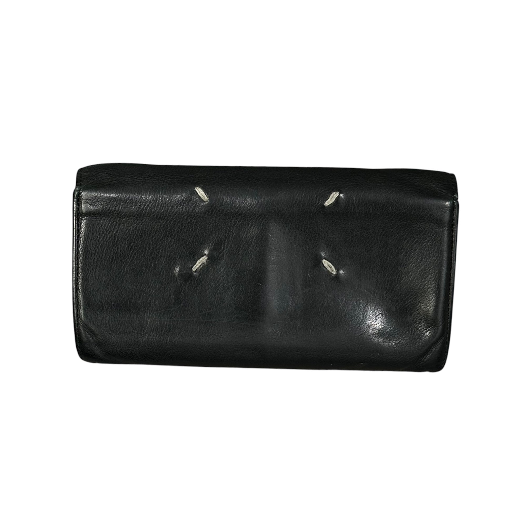 Maison Martin Margiela(メゾン マルタンマルジェラ) Two-Tone Long Wallet バイカラー ロング ウォレット ブラック×ブラウン 長財布