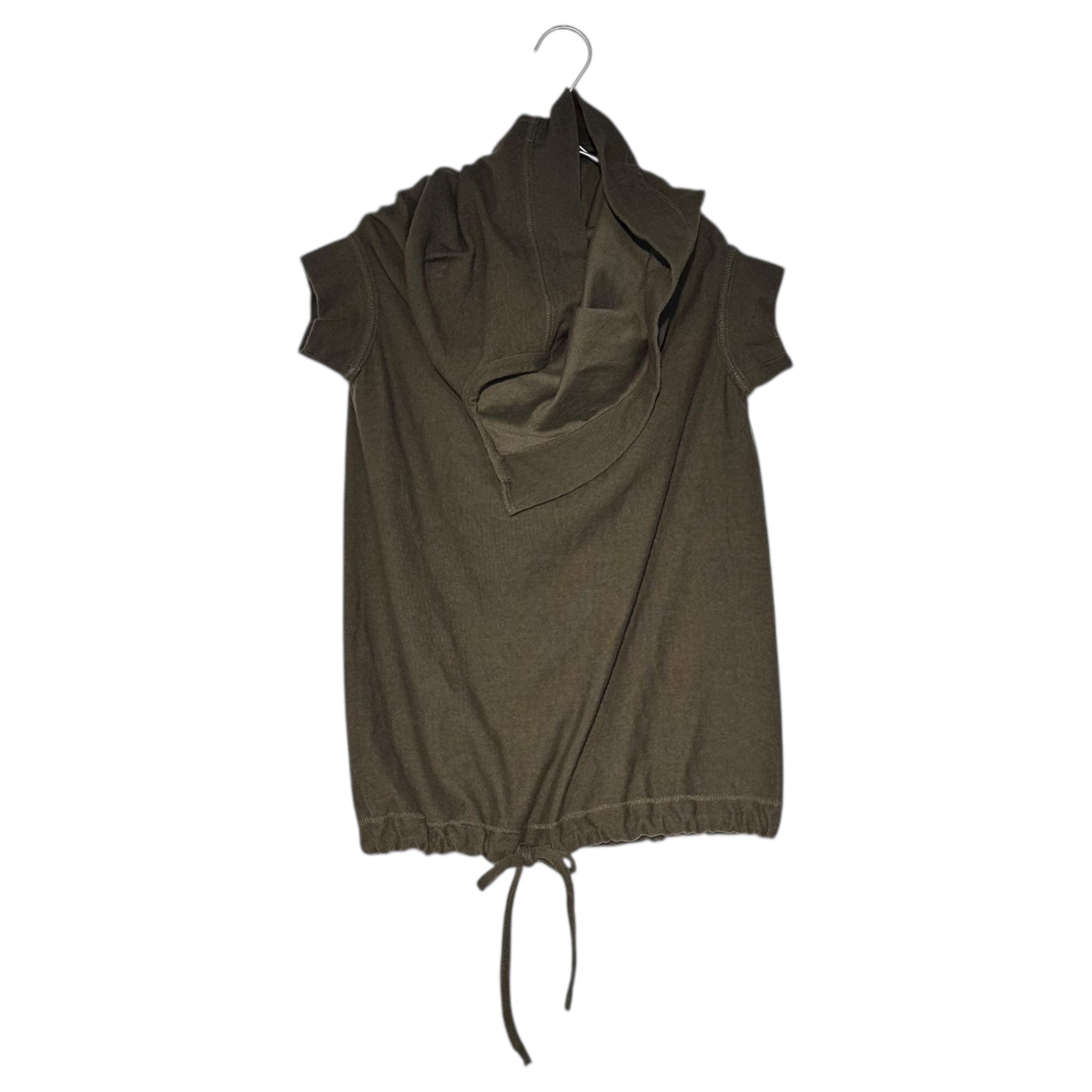 Y's(ワイズ) Cotton wool deformed cut and sew コットン ウール 変形 カットソー YC-T26-957 3(L程度) ブラウン