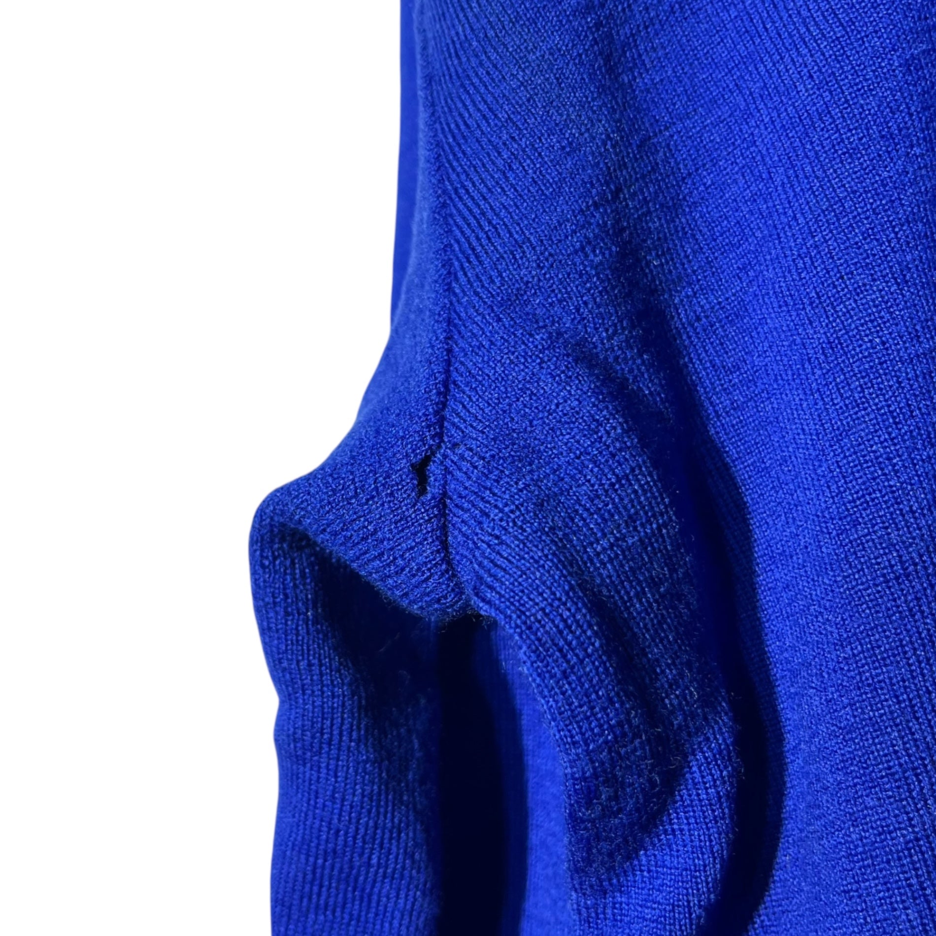 Christian Dior(クリスチャンディオール) 90's~00's Dior Logo embroidery short length wide wool knit ロゴ刺繍 ショート丈 ワイド ウール ニット 0020KW73 表記無し(M程度) ブルー PRET-A-PORTER