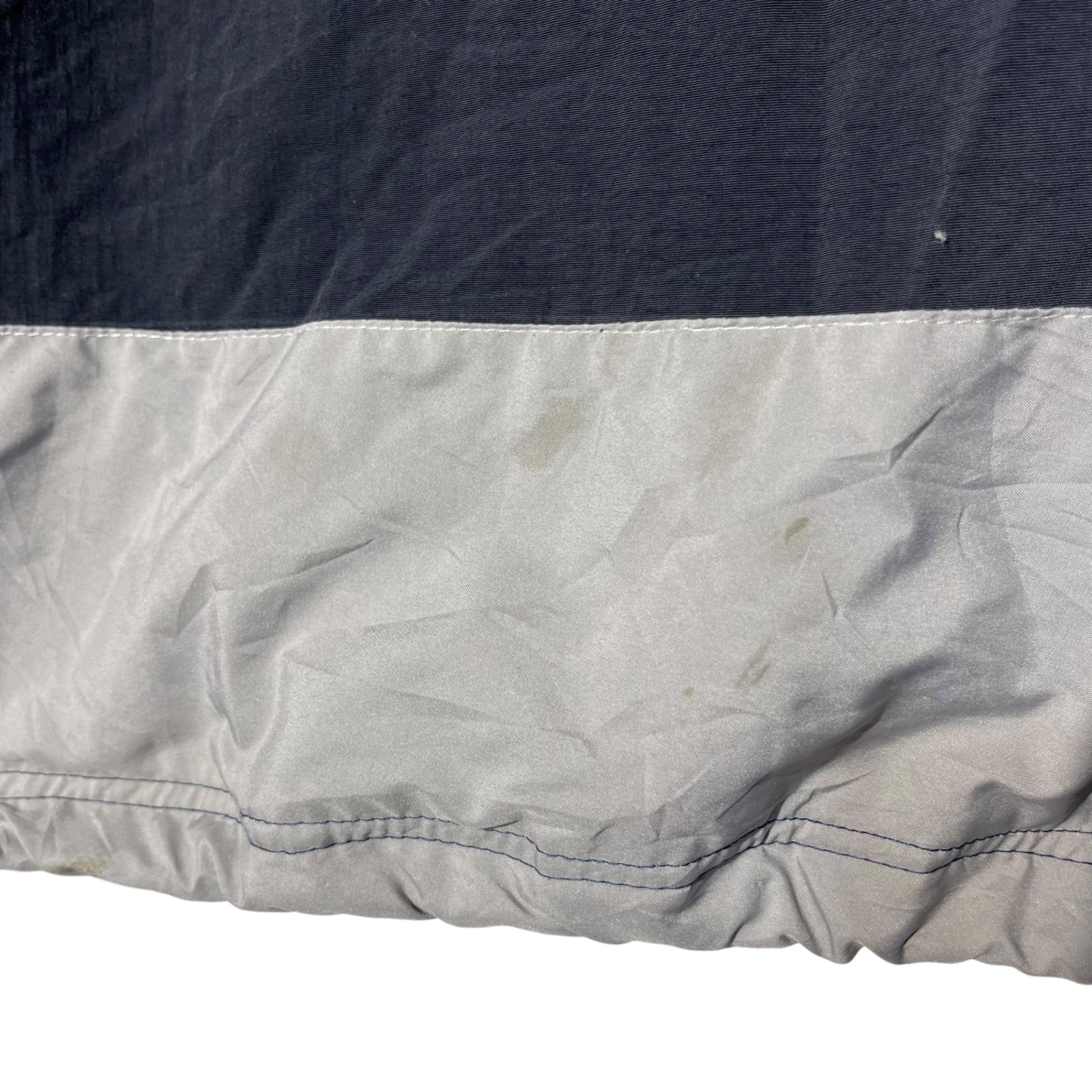 adidas(アディダス) 00's sleeve line nylon anorak pullover jacket 00's 袖ライン ナイロン アノラック プルオーバー ジャケット XXXXO ブラック×グレー