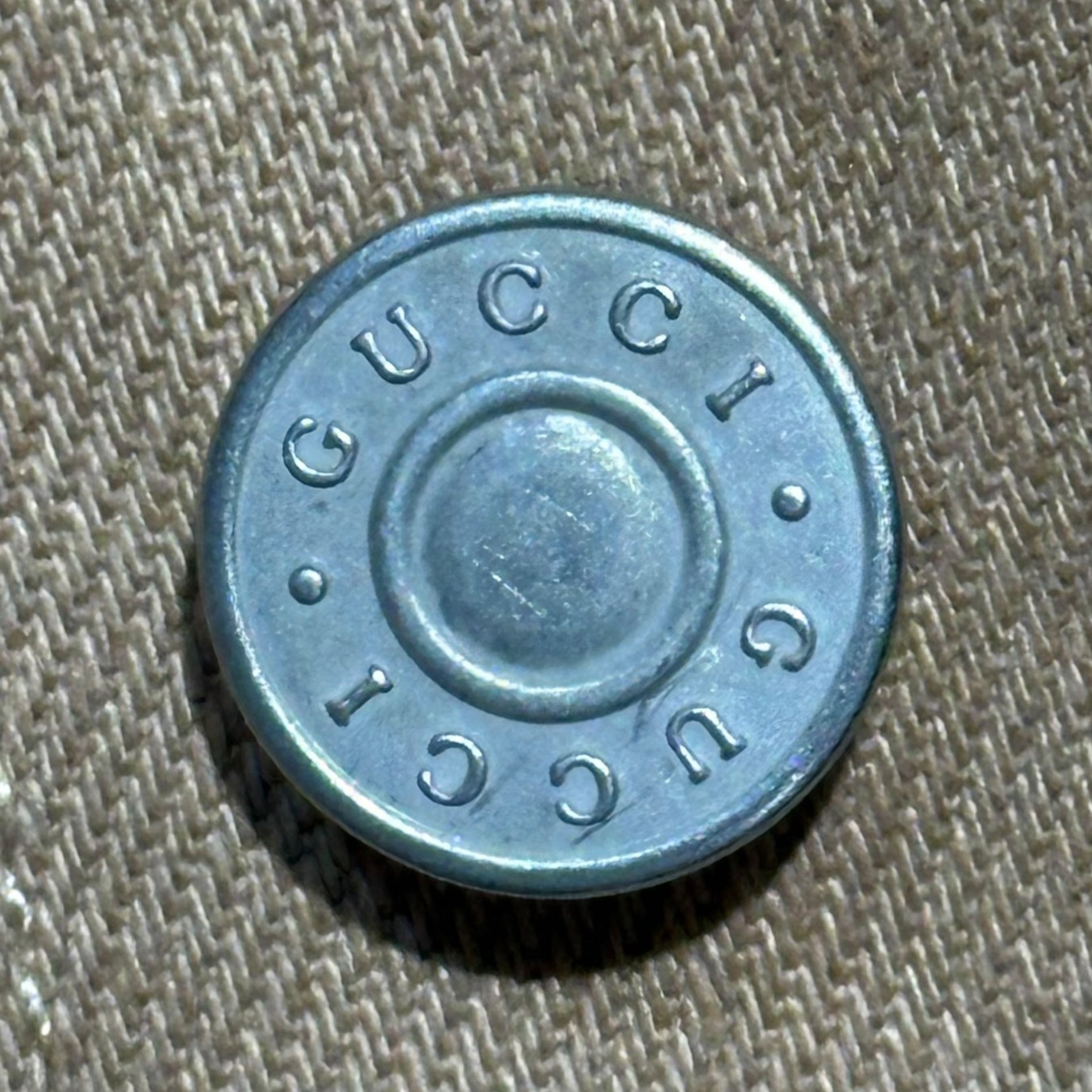 GUCCI(グッチ) 24SS GG Detail Organic Denim Jacket 型押し オーガニック デニム ジャケット 766128 46(M程度) ベージュ エンボス カバオール