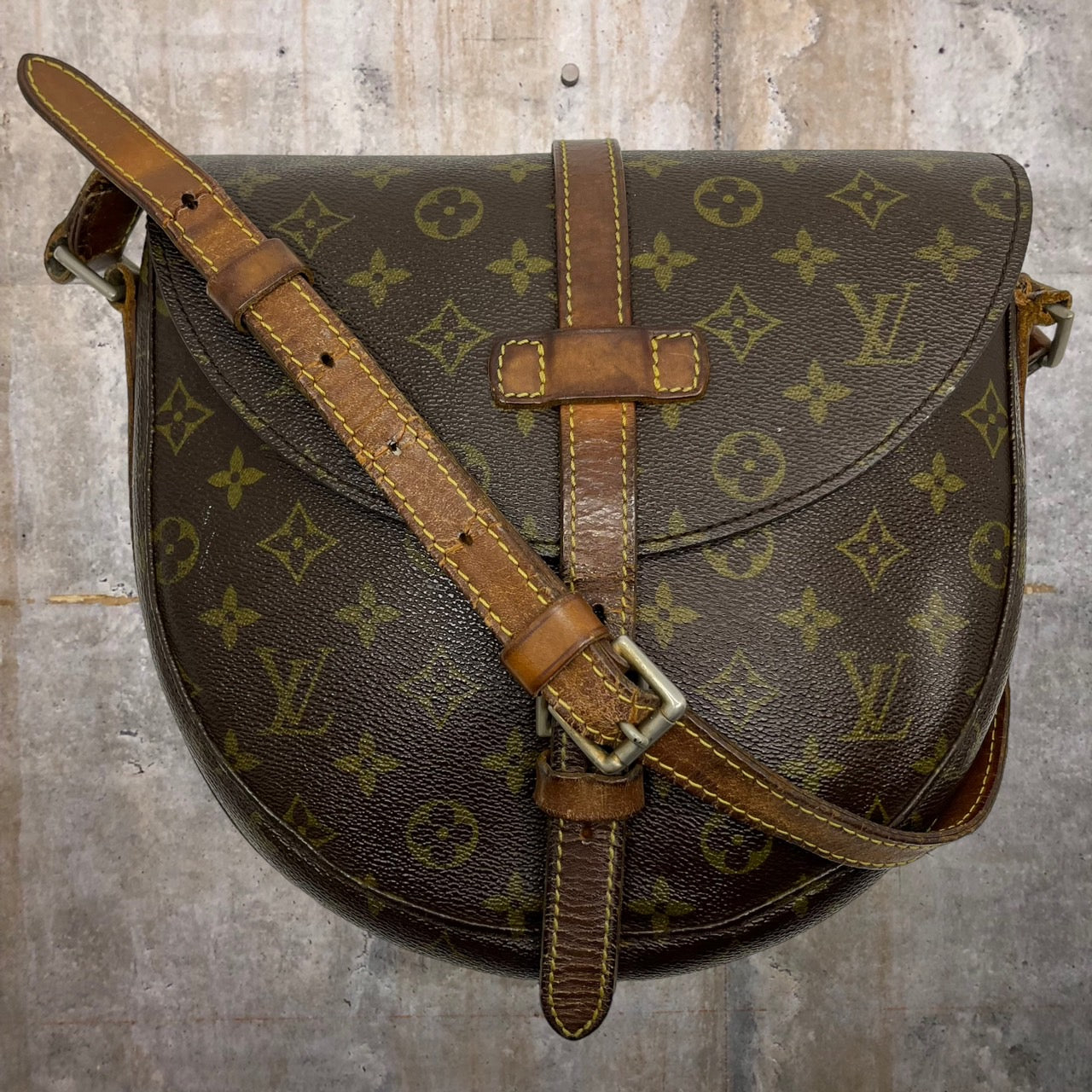 LOUIS VUITTON(ルイヴィトン) 70’s シャンティGM モノグラム ショルダー バッグ M51232 GM ブラウン/モノグラム ECLAIRジップ 推定70年代