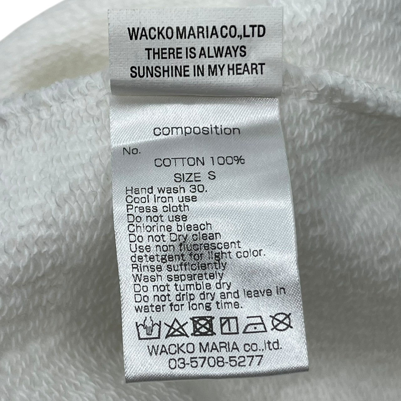 WACKO MARIA(ワコマリア) PARADISE GUILTY PARTIES logo print hoodie ロゴ プリント フーディ S ホワイト