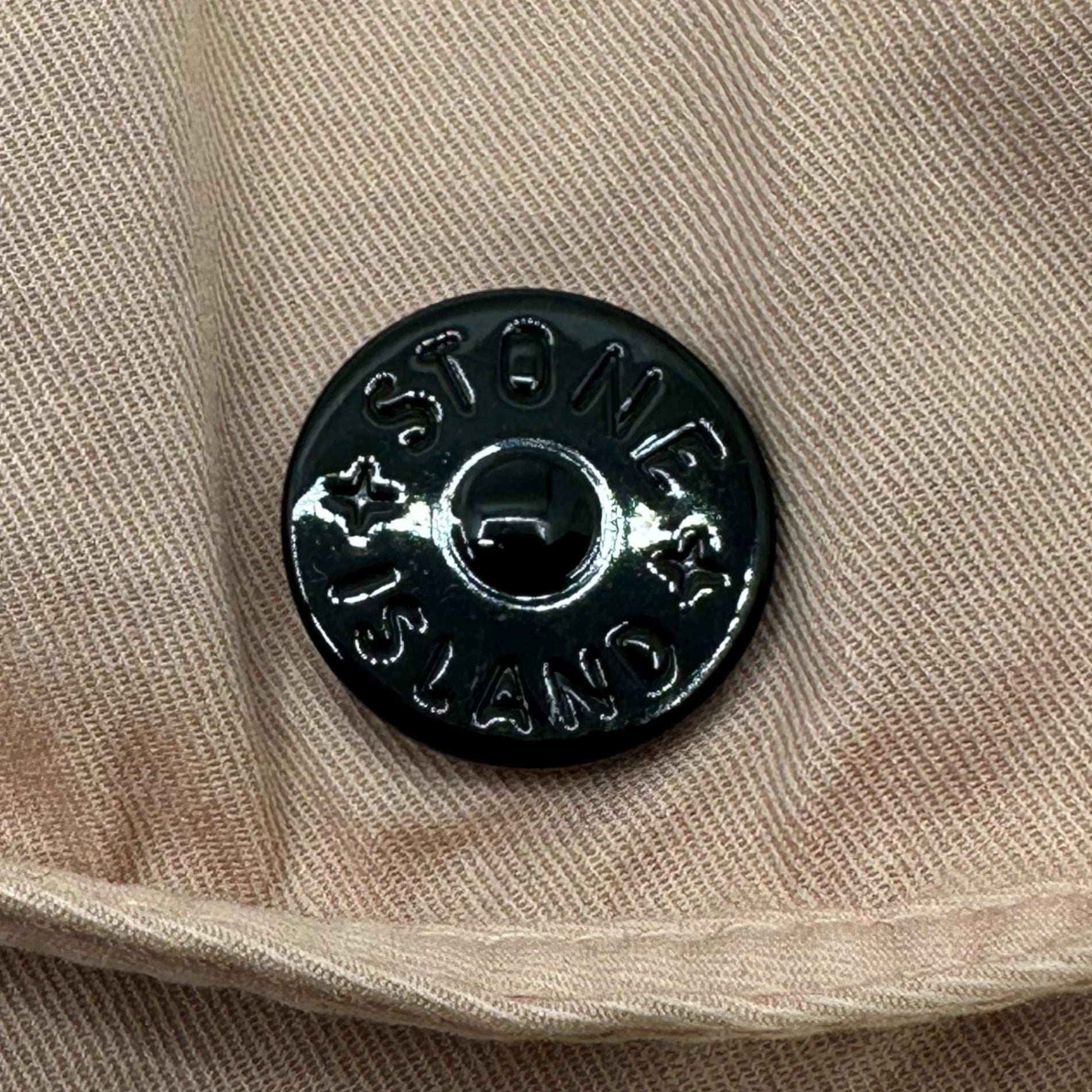 STONE ISLAND(ストーンアイランド) 21AW Compass-Patch Jumper ナイロン カーゴ ポケット クルーネック ウール ニット 7515532D3 L ピンクベージュ