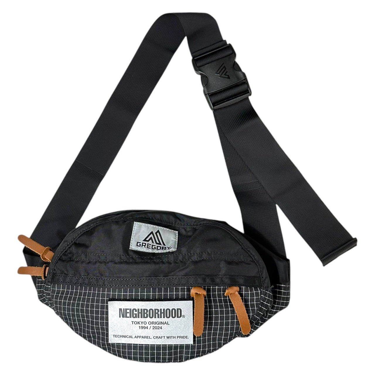 NEIGHBORHOOD × GREGORY(ネイバーフッド × グレゴリー) 24AW TAILMATE XS V2 テールメイト ウエスト ボディ バッグ ポーチ 24246GEN-CG03 FREE ブラック×ホワイト 完売商品