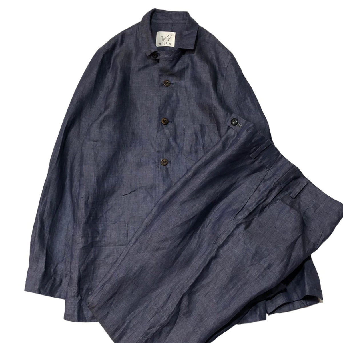 ohta(オオタ) 14SS linen setup リネン セットアップ シャツ パンツ 