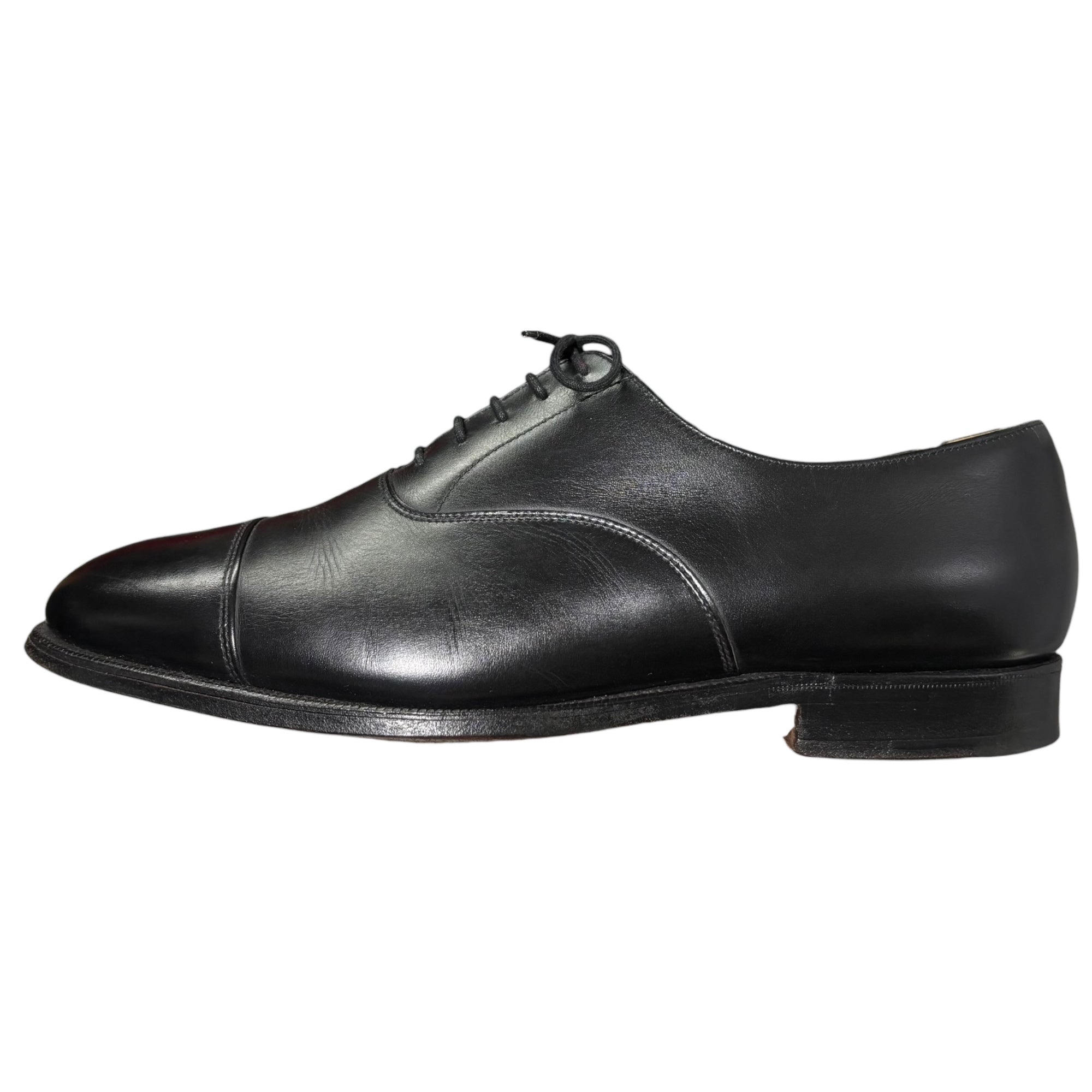 CROCKETT&JONES(クロケット&ジョーンズ) BEDFORD ベッドフォード ストレートチップ 内羽 レザー シューズ 8488 8 1/2 ブラック 革靴 キャップトゥ