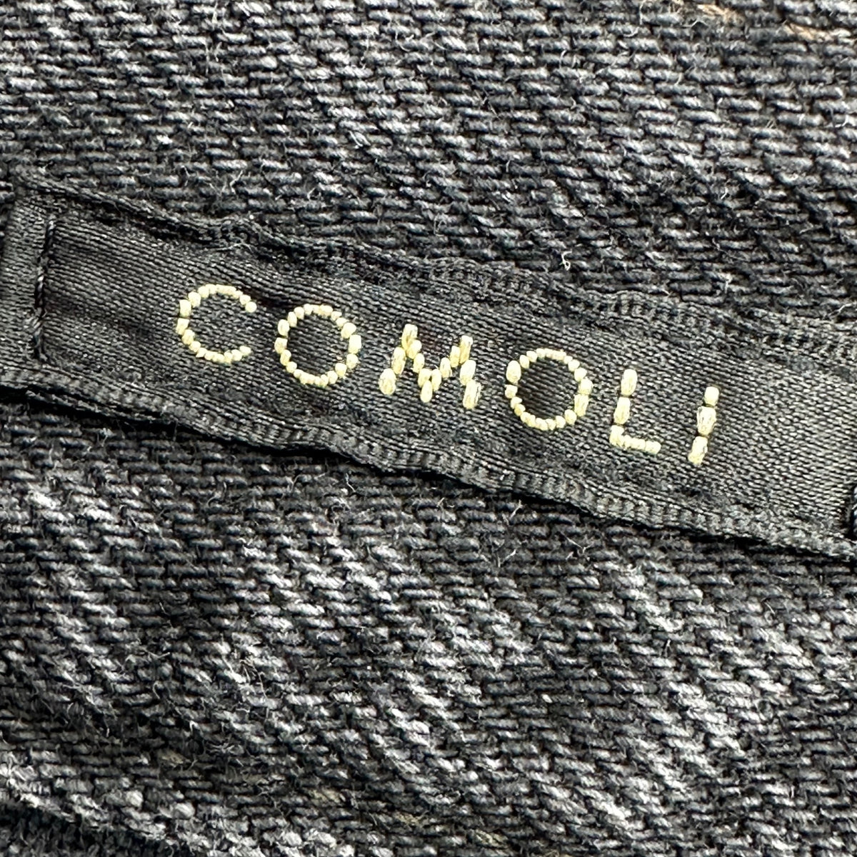 COMOLI(コモリ) 2025SS Denim 5-Pocket Pants "Fade Black" デニム 5ポケット デニム パンツ フェード ブラック C03-03003 3 ブラック