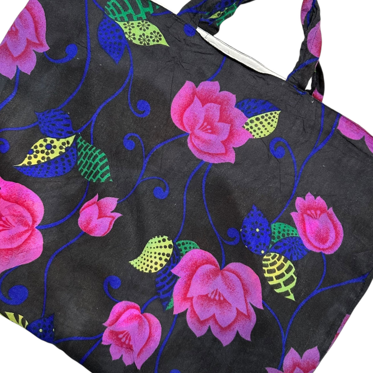 COMME des GARCONS(コムデギャルソン) Aoyama Original Flower Tote Bag 青山限定 フラワー トート バッグ KK312010 ブラック×ピンク