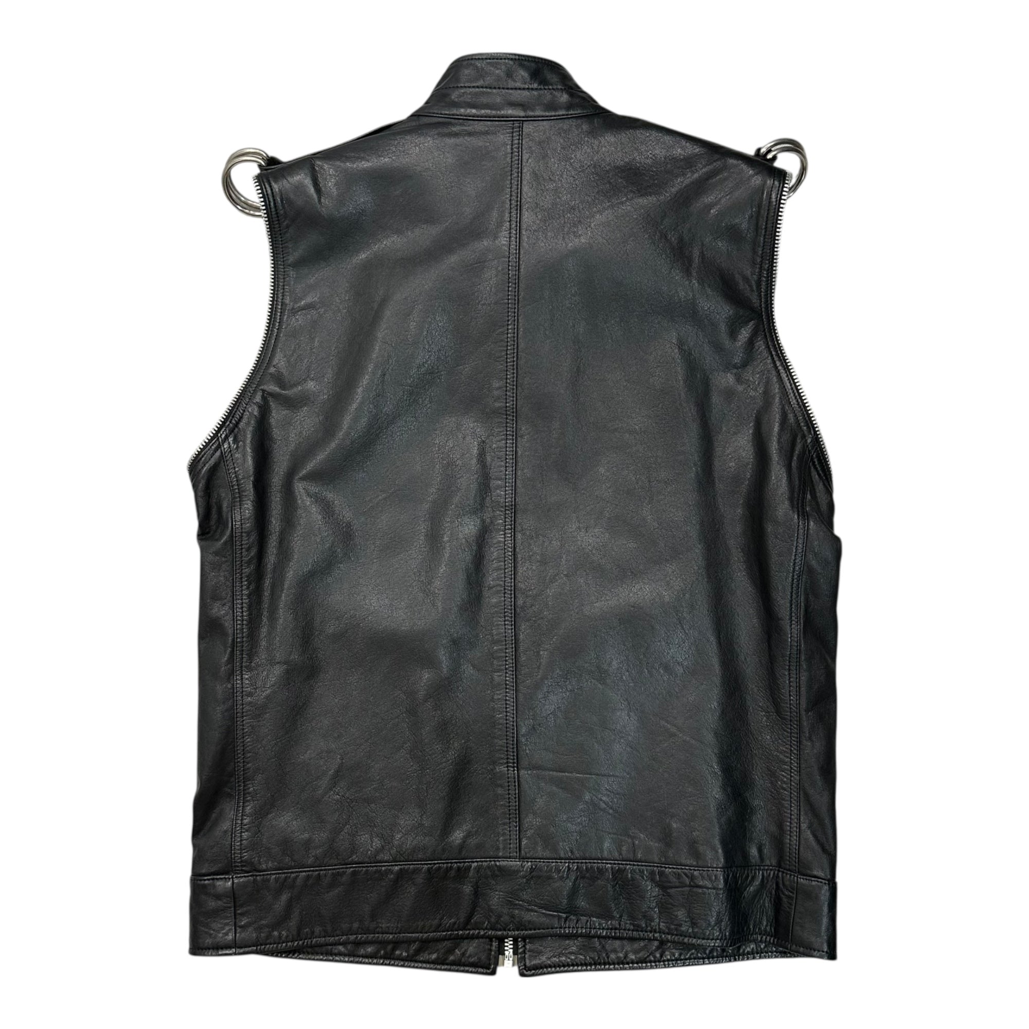 UNDERCOVERISM(アンダーカバイズム) 07AW Reverse Figure-8 Zip Leather Jacket 逆さ 八の字 ジップ レザー ジャケット 7A271-B15 2(S~M程度) ブラック Purple期 2007年秋冬 稀少 アーカイブ