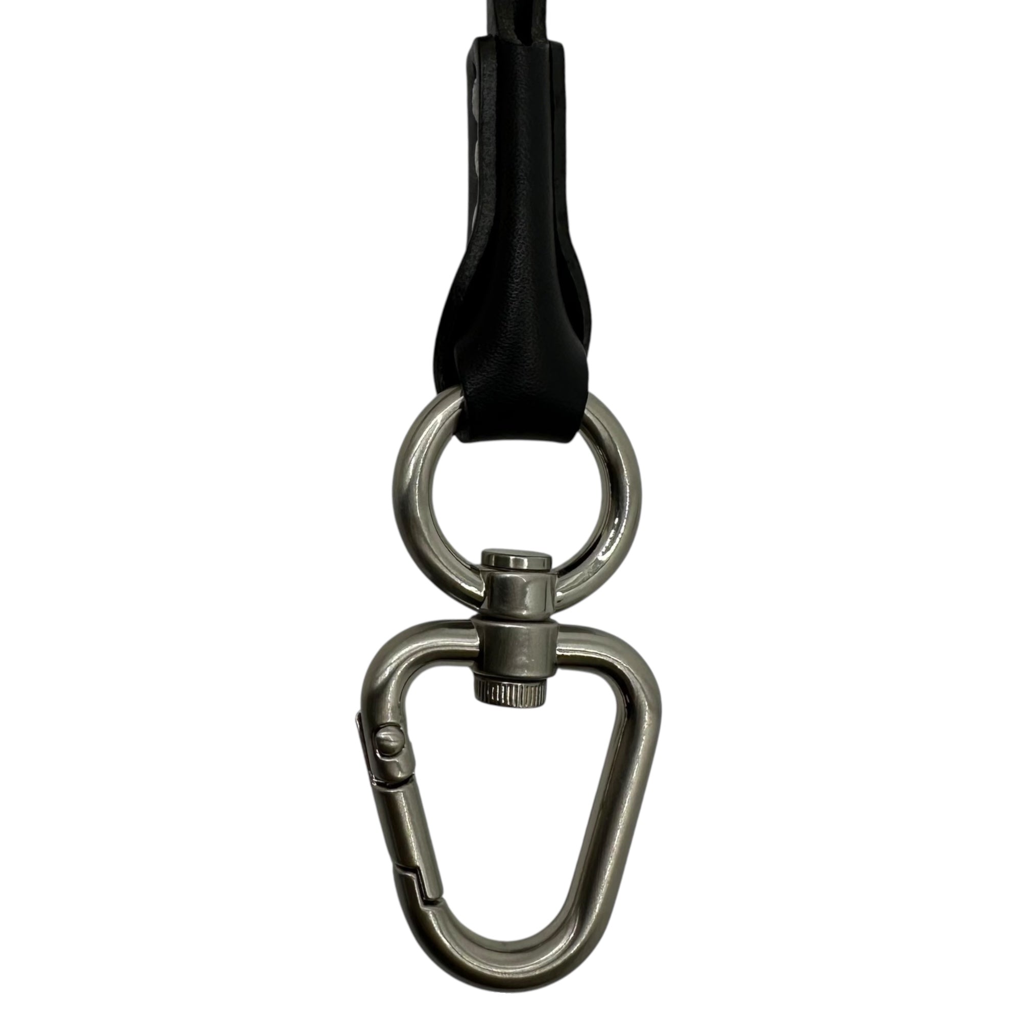 Hender Scheme(エンダースキーマ) LEATHER NECK STRAP レザー ネック ストラップ ブラック×シルバー 参考定価17,600円(税込)